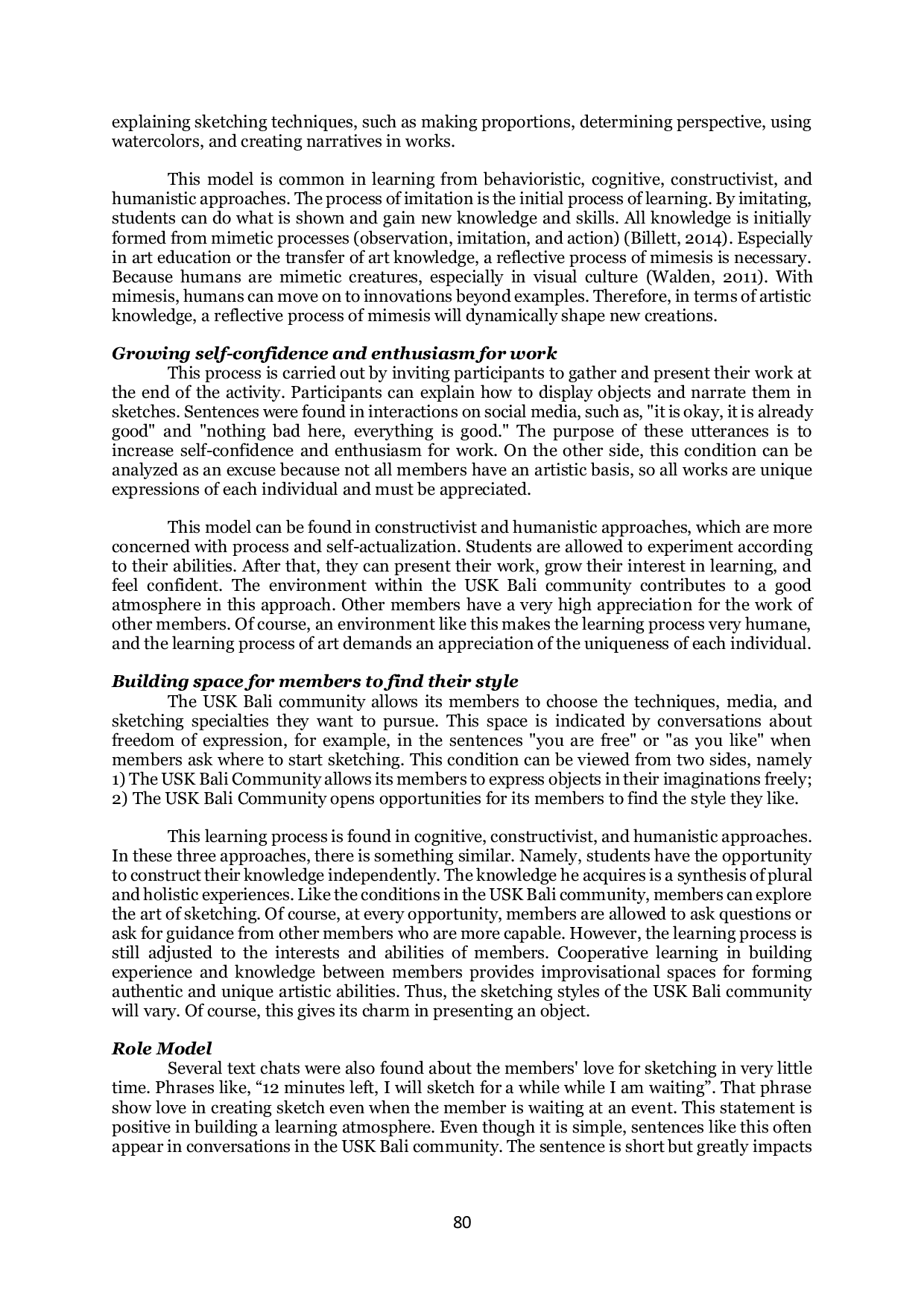 JURIS Arts and Culture Education in Bali Urban Sketchers Community Activities A Netnographic Study Perspective