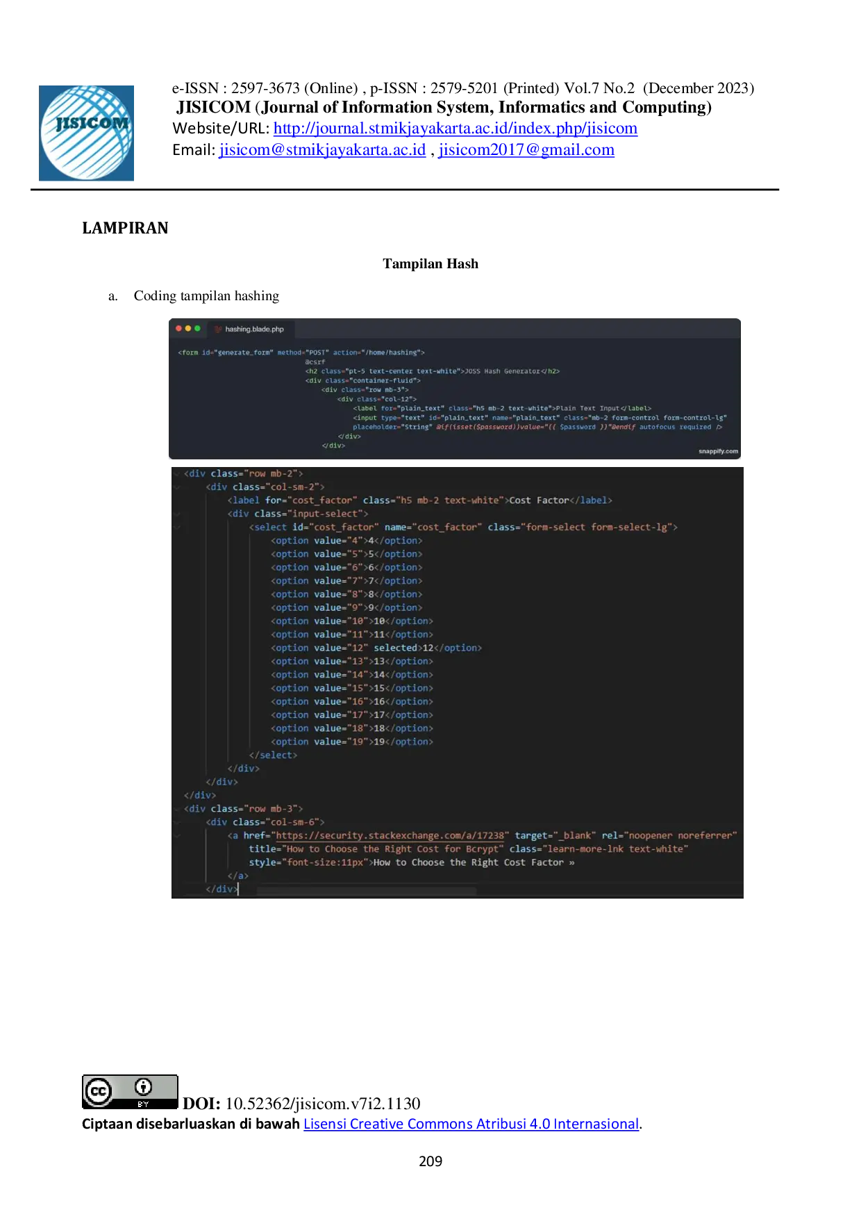 JURIS Implementation of Bcrypt Algorithm on Website Based Hashing Generator Using Laravel Framework