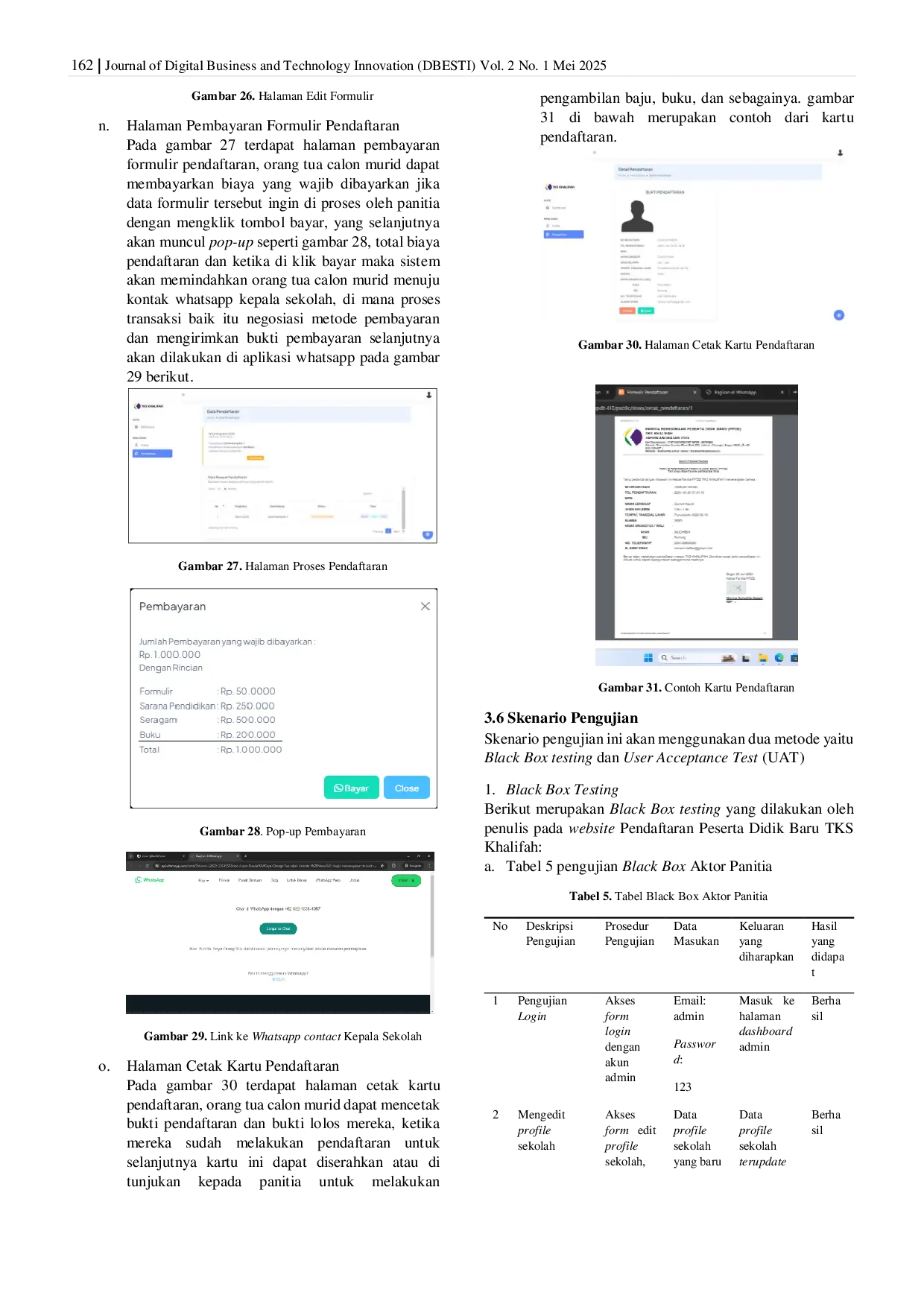 JURIS Aplikasi Pendaftaran Peserta Didik Baru Berbasis Web dengan Metode Waterfall pada TKS Khalifah