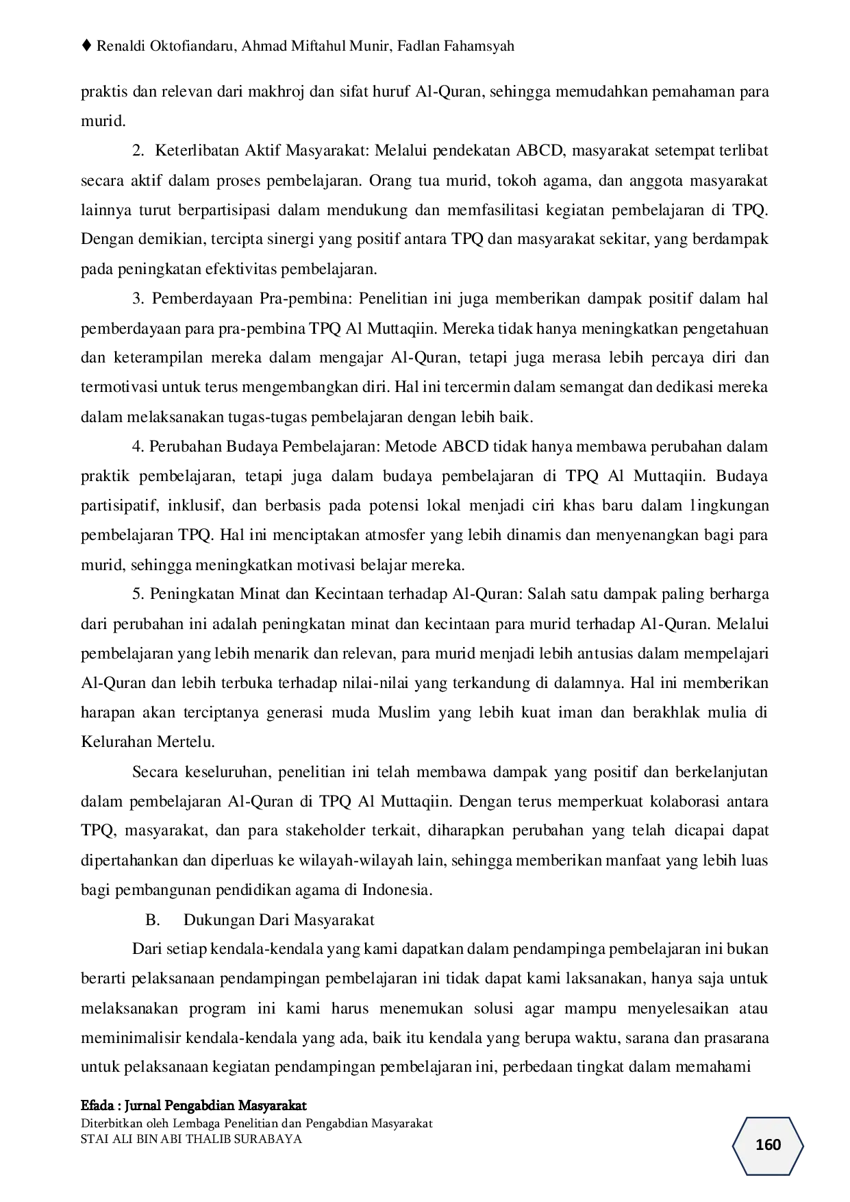 JURIS Pendampingan Pembekalan Makhroj dan Sifat Huruf Al Quran Bagi Pra Pembina Tpq Al Muttaqin Kelurahan Mertelu Kapanewon Gedangsari