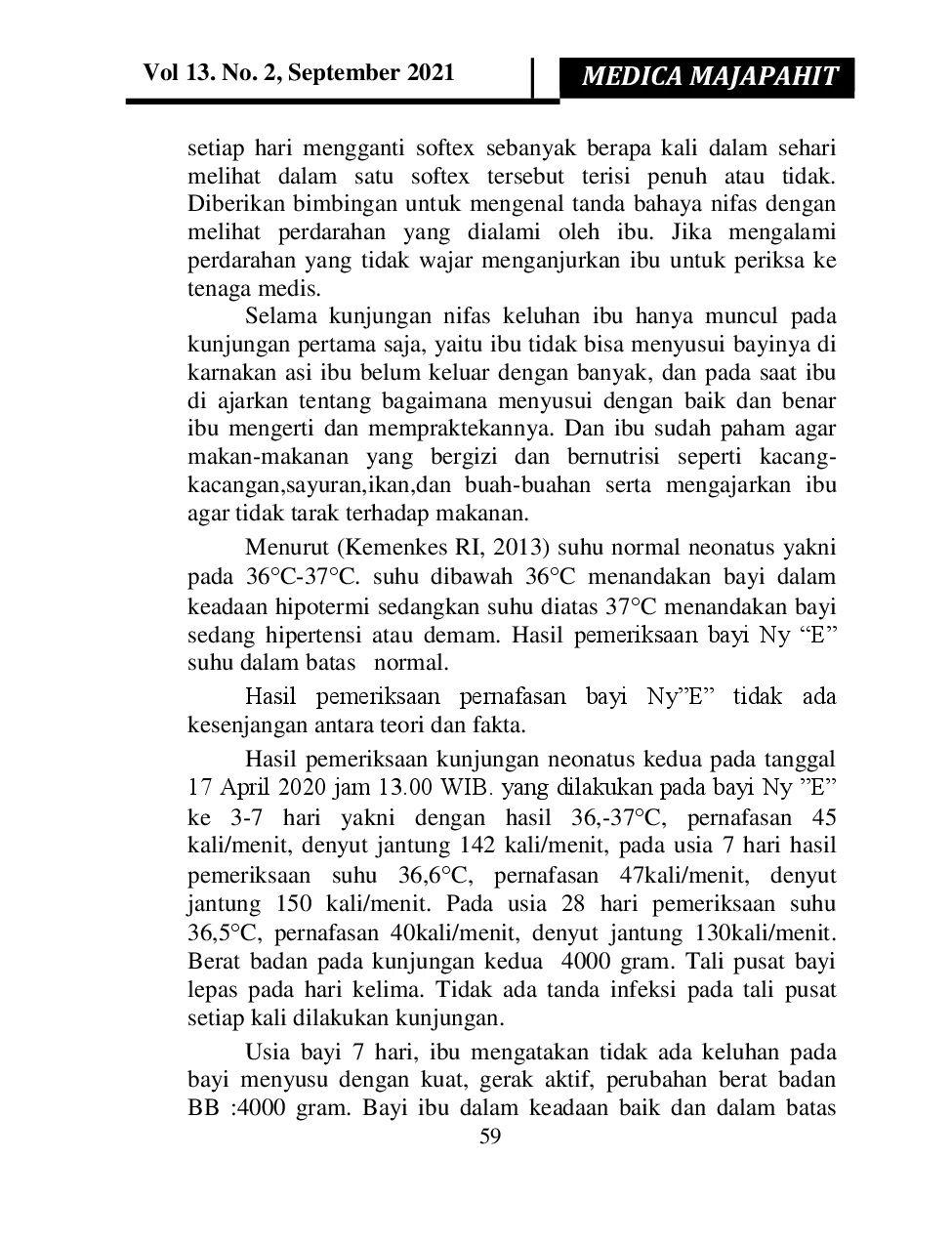 juris Asuhan Kebidanan Pada Ny E Masa Hamil Bersalin Nifas Neonatus Dan Keluarga Berencana Di Upt Puskesmas Bangsal Mojokerto