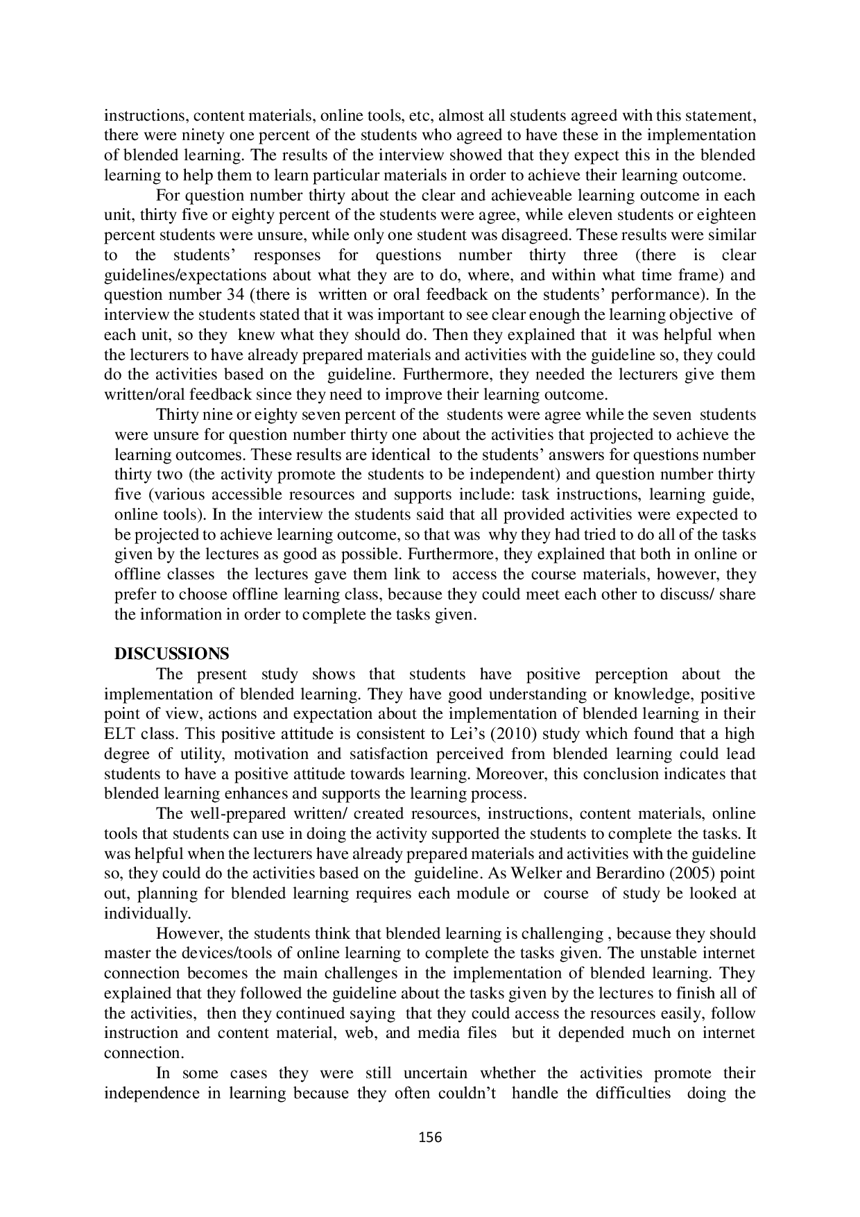 JURIS Students Perception on Blended Learning