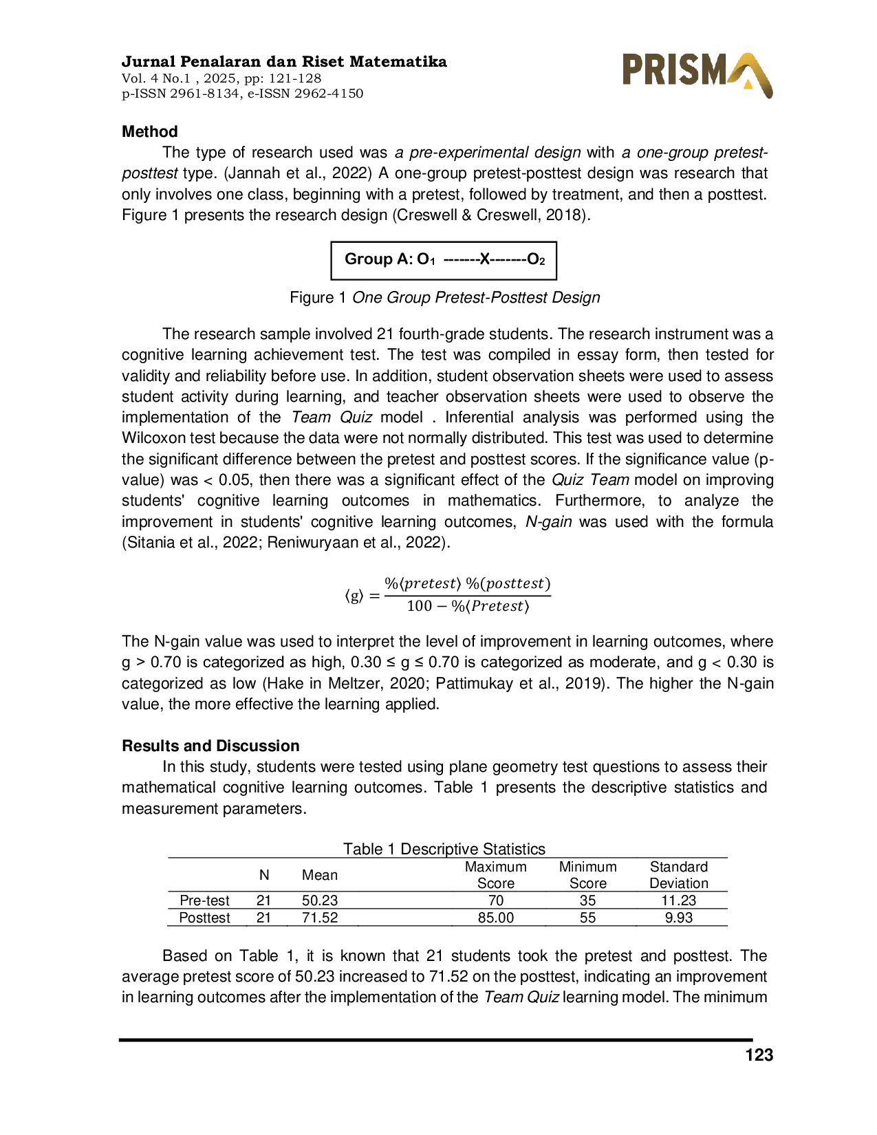 JURIS Team Quiz Learning Model Improving Elementary School Students Mathematical Cognitive Learning Outcomes