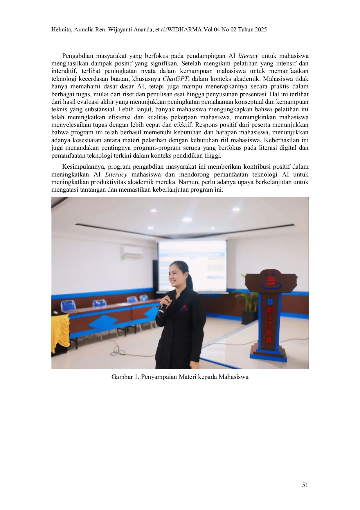 JURIS PENDAMPINGAN AI LITERACY PEMANFAATAN CHATGPT DAN TOOLS KECERDASAN BUATAN UNTUK PRODUKTIVITAS AKADEMIK MAHASISWA Pendampingan AI Literacy