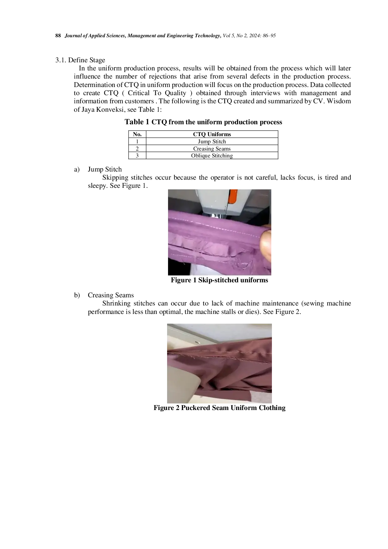 JURIS Quality Control Analysis Using the Six Sigma Approach and Failure Mode and Effect Analysis Fmea As an Effort To Reduction Product Defects At CV Hikmah Jaya Convection