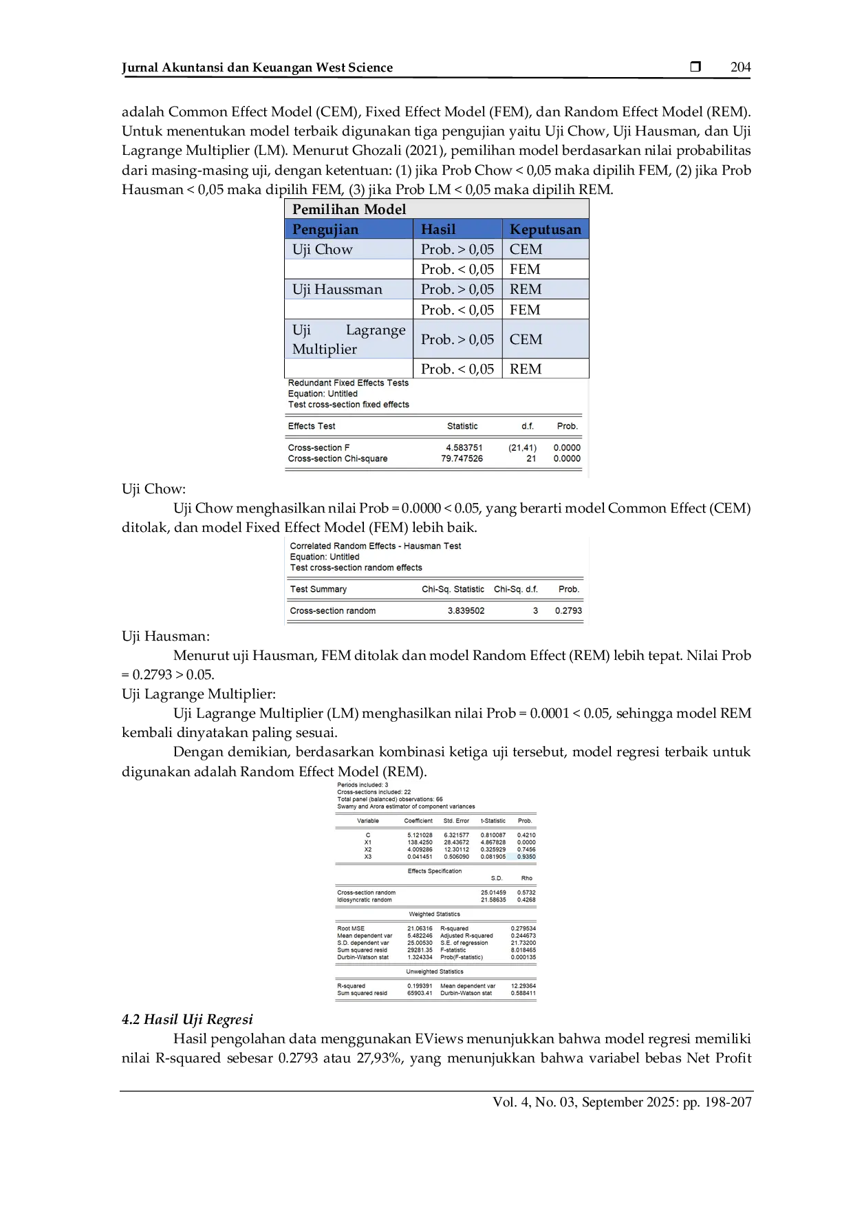 JURIS Pengaruh Profit Margin NPM Return On equity ROE Debt To Equity Rasio DER terhadap Earning Per Share EPS pada Perusahaan Transportasi dan Logistik yang terdaftar di Bursa Efek Indonesia BEI