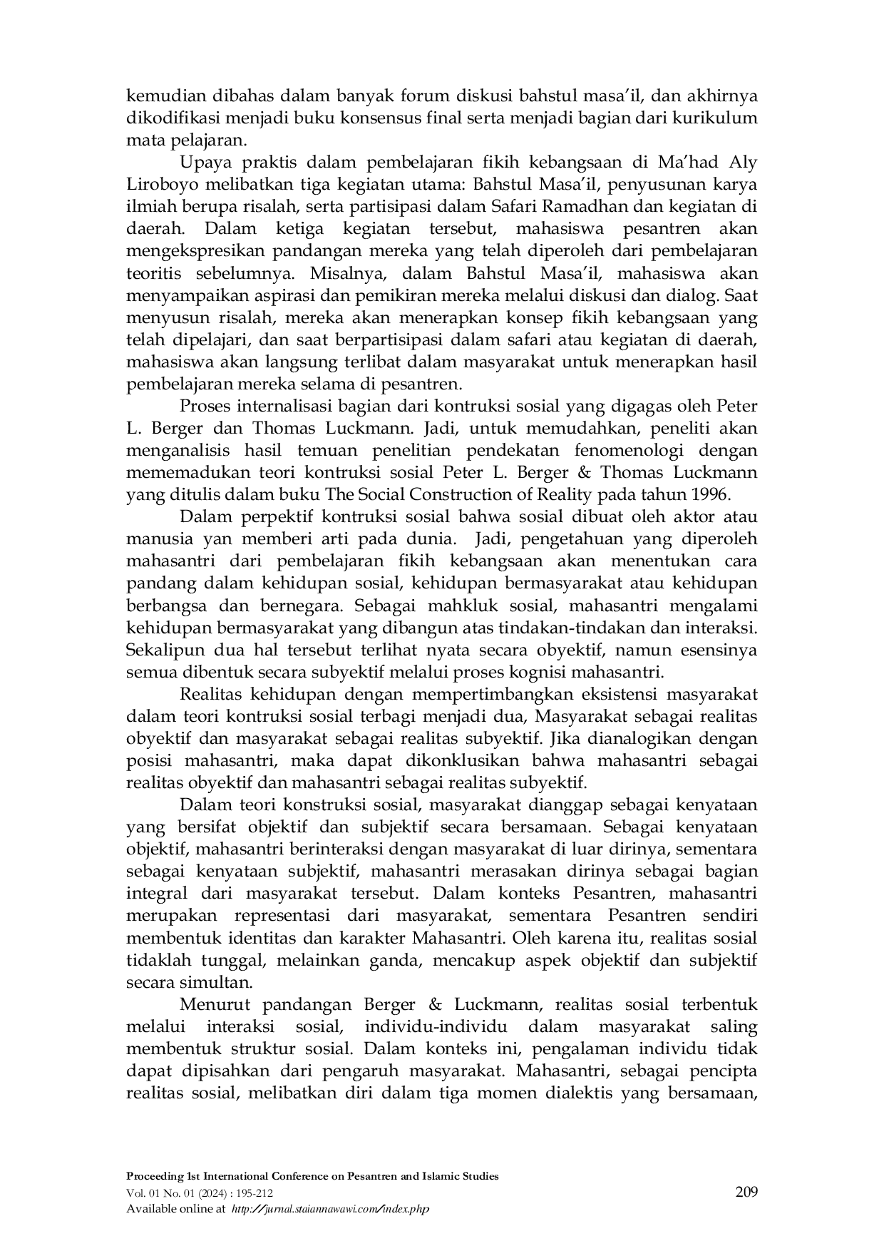 JURIS Nilai Multikulturalisme Fikih Kebangsaan Ma had Aly Lirboyo Kediri