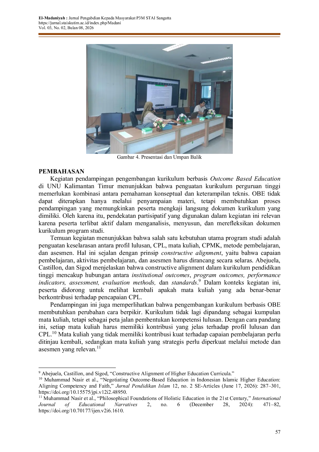 JURIS Pendampingan Pengembangan Kurikulum Program Studi Berbasis Outcome Based Education Obe Di Universitas Nahdlatul Ulama Kalimantan Timur