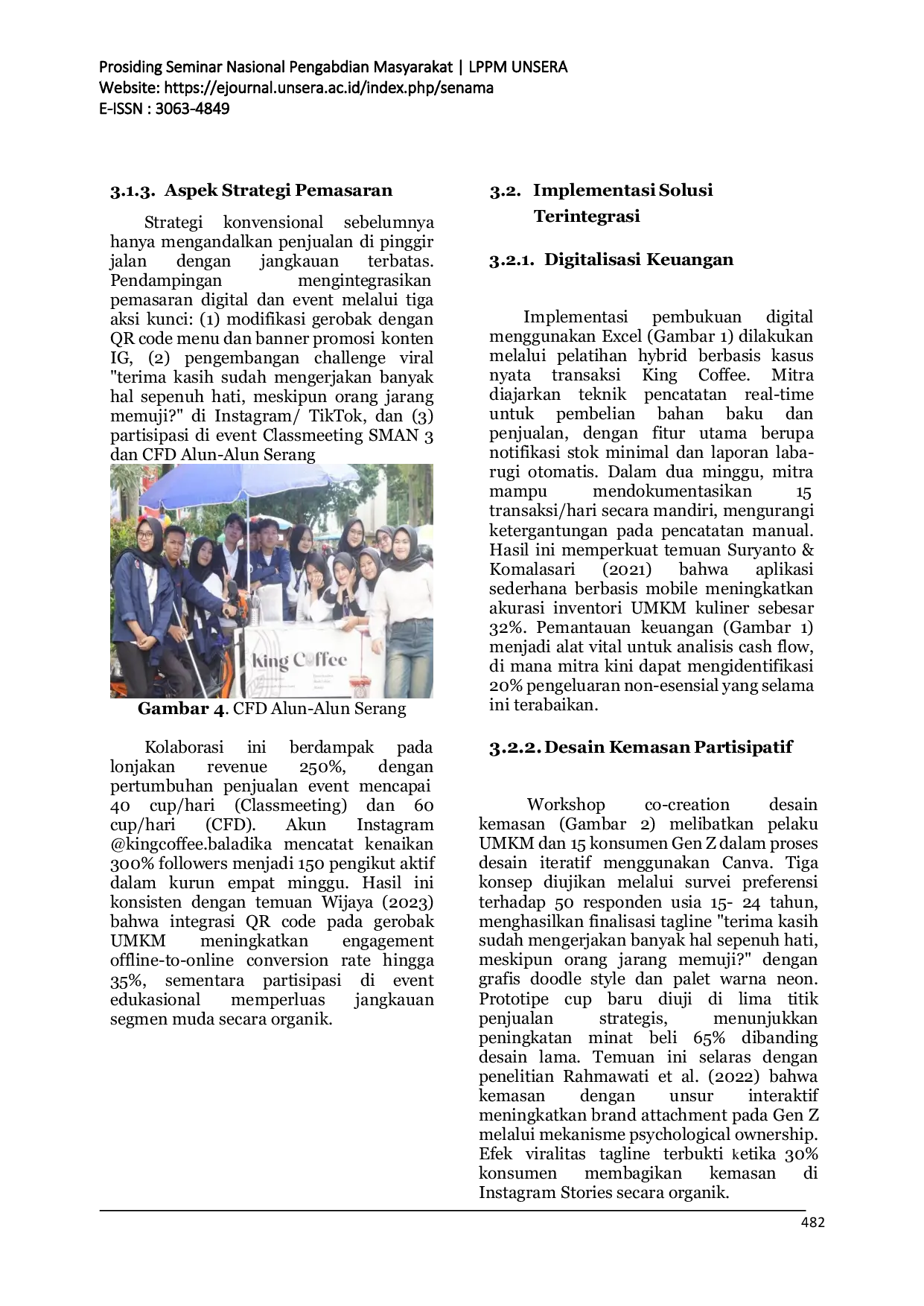 JURIS Pendampingan Terintegrasi Pembukuan Digital Branding King Coffee dan Strategi Pemasaran Event bagi UMKM Kopi Keliling