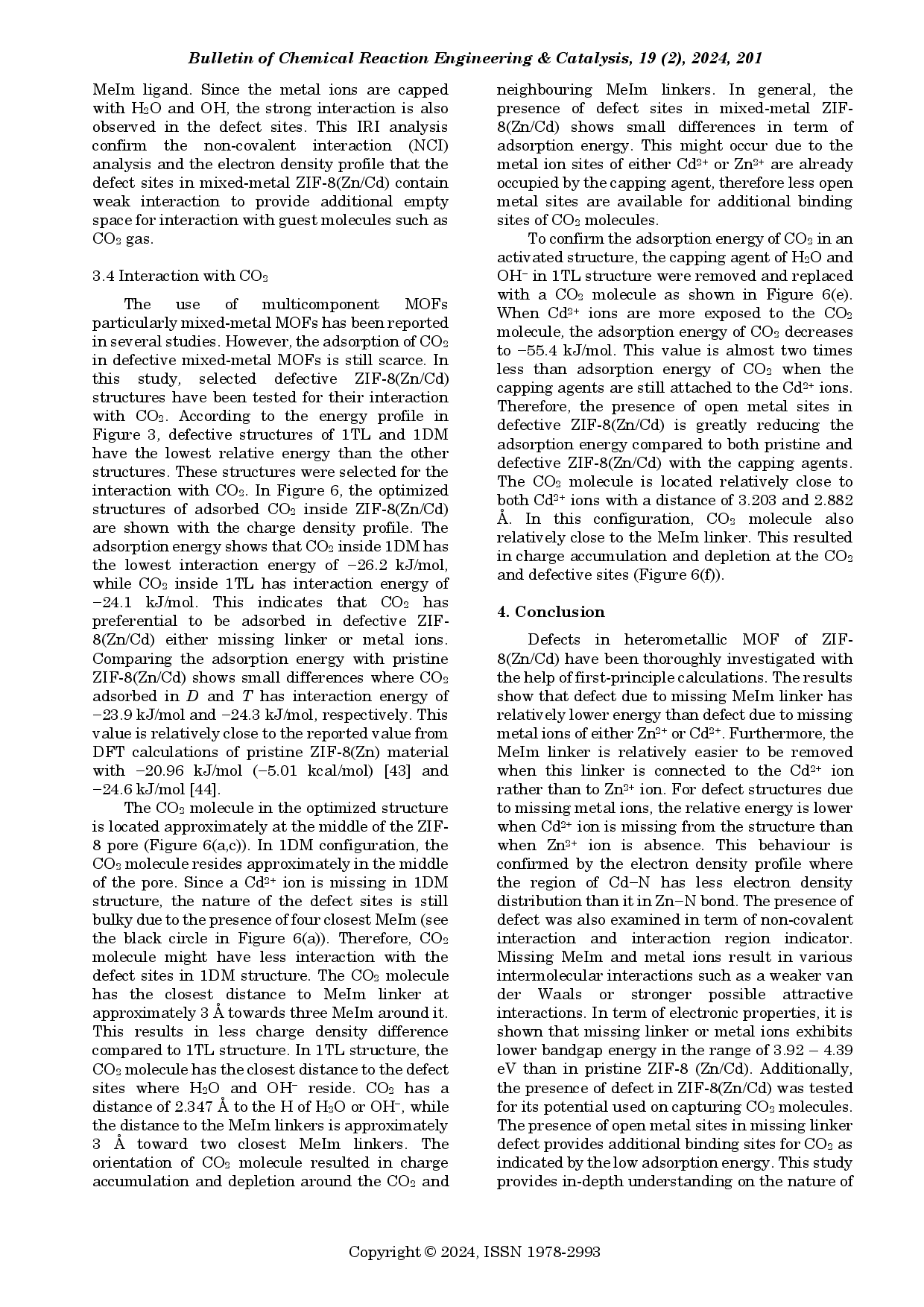 juris Investigating The Structure Of Defects In Heterometallic Zeolitic Imidazolate Frameworks Zif 8 Zn Cd And Its Interaction With Co2 Using First Principle Calculations