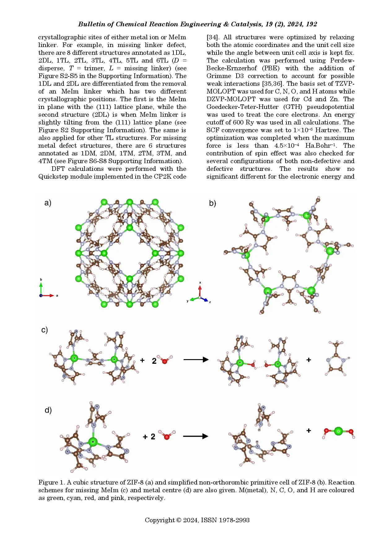 juris Investigating The Structure Of Defects In Heterometallic Zeolitic Imidazolate Frameworks Zif 8 Zn Cd And Its Interaction With Co2 Using First Principle Calculations