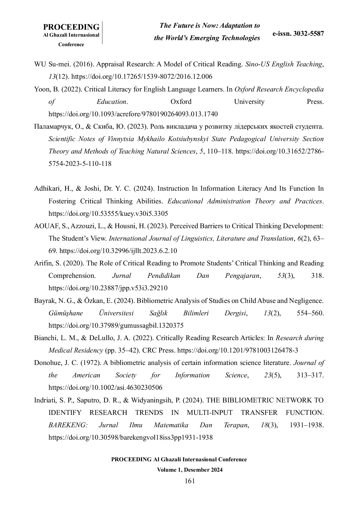 JURIS A Bibliometric Analysis of Critical Reading Research Trends 2009 2024
