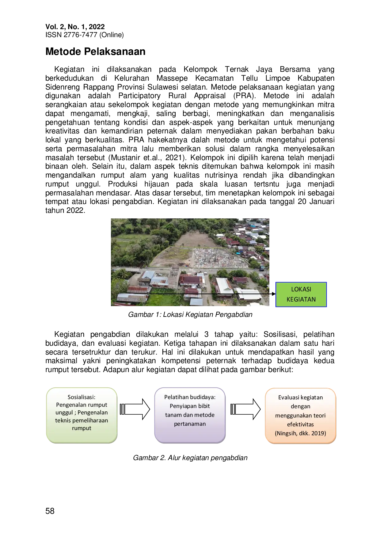 JURIS Pelatihan Budidaya Rumput Unggul di Kelurahan Massepe Kabupaten Sidrap