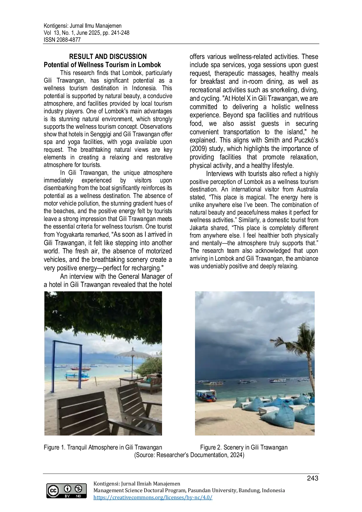 JURIS Wellness Tourism as a Pathway to Sustainable Tourism Opportunities and Challenges in Lombok West Nusa Tenggara