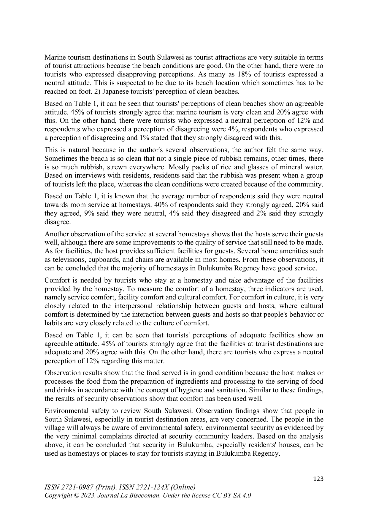 JURIS Analysis of Japanese Tourists Experiences in Homestay Services at Popular Marine Tourism Destinations in South Sulawesi Province