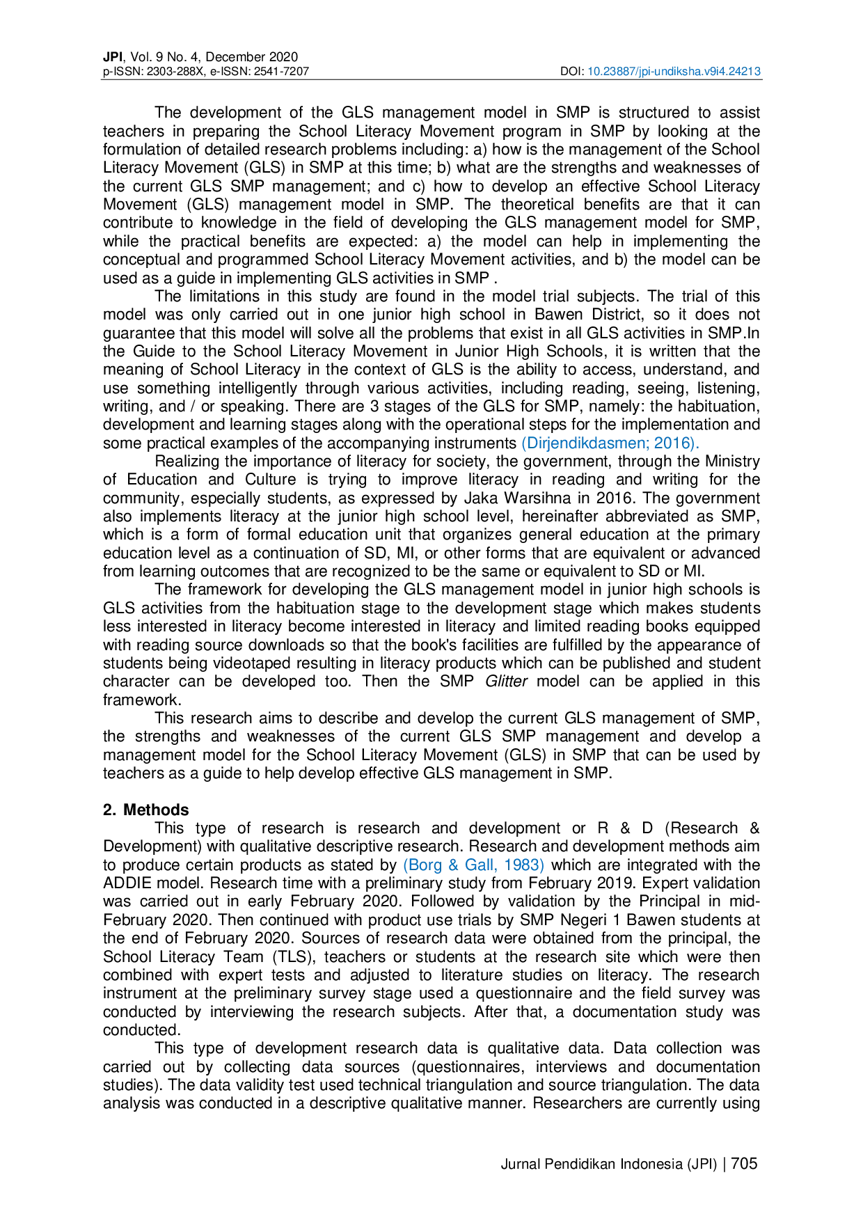 juris Glitter Guided Literation Movement Model Development In Junior High School