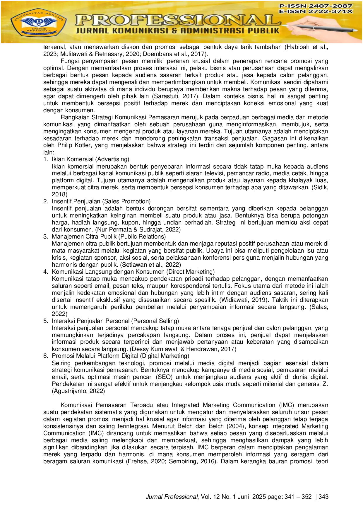 JURIS Analisis Bauran Komunikasi Pemasaran Caf Maknyus Dalam Meningkatkan Branding