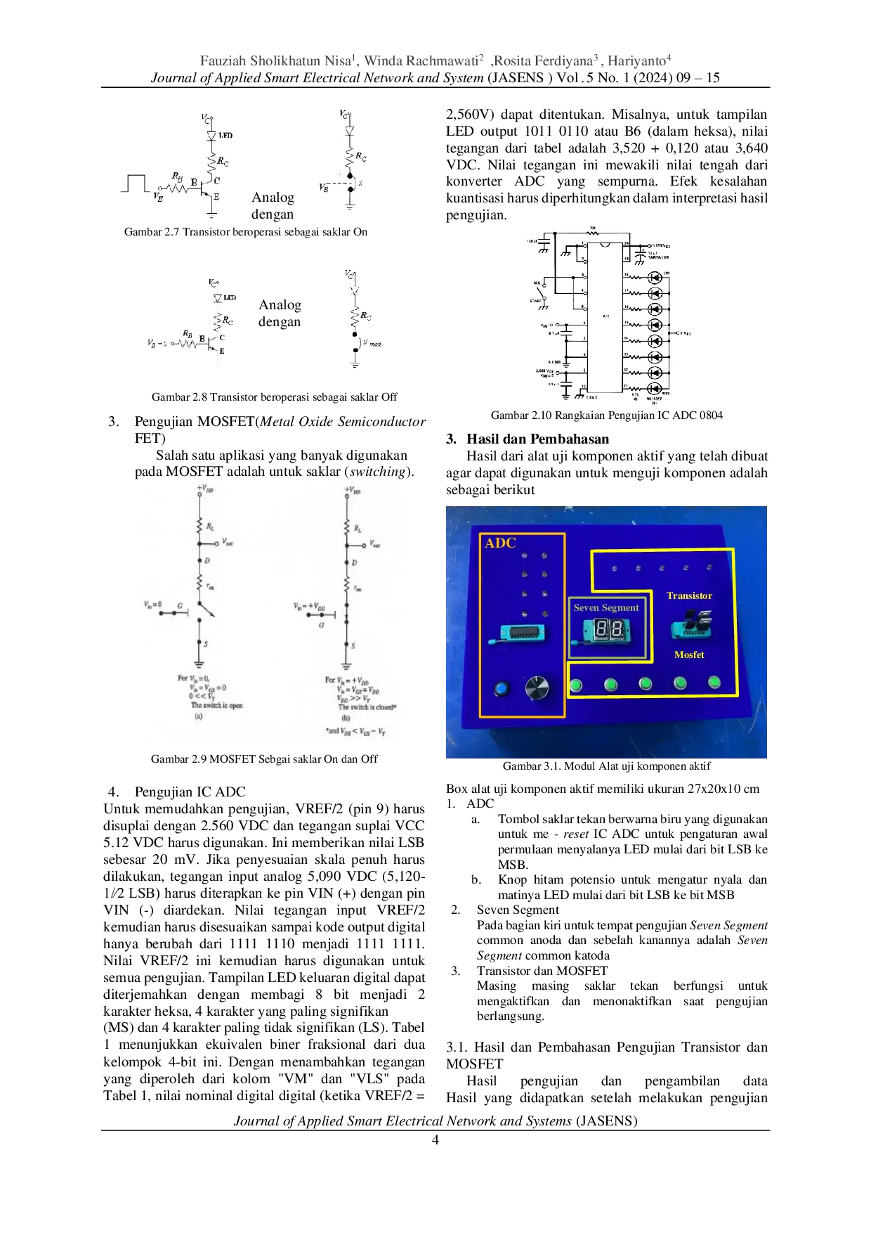JURIS Perancangan Alat Saklar Elektronik Menggunakan Metode Uji IC di Laboratorium Elektronika Dasar