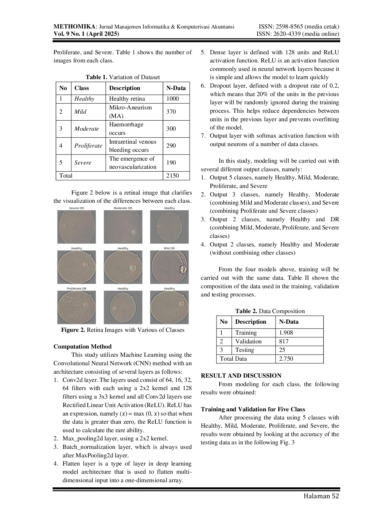 JURIS Grade Classification of Diabetic Retinopathy Based on Single Model Convolutional Neural Network