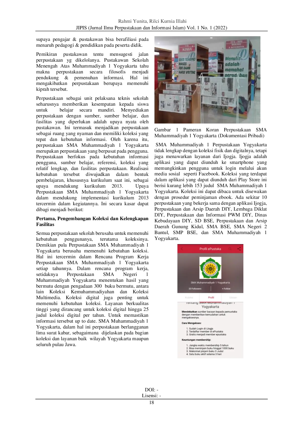 juris Kepustakawanan dalam Manajemen Kurikulum 2013 di SMA Muhammadiyah 1 Yogyakarta