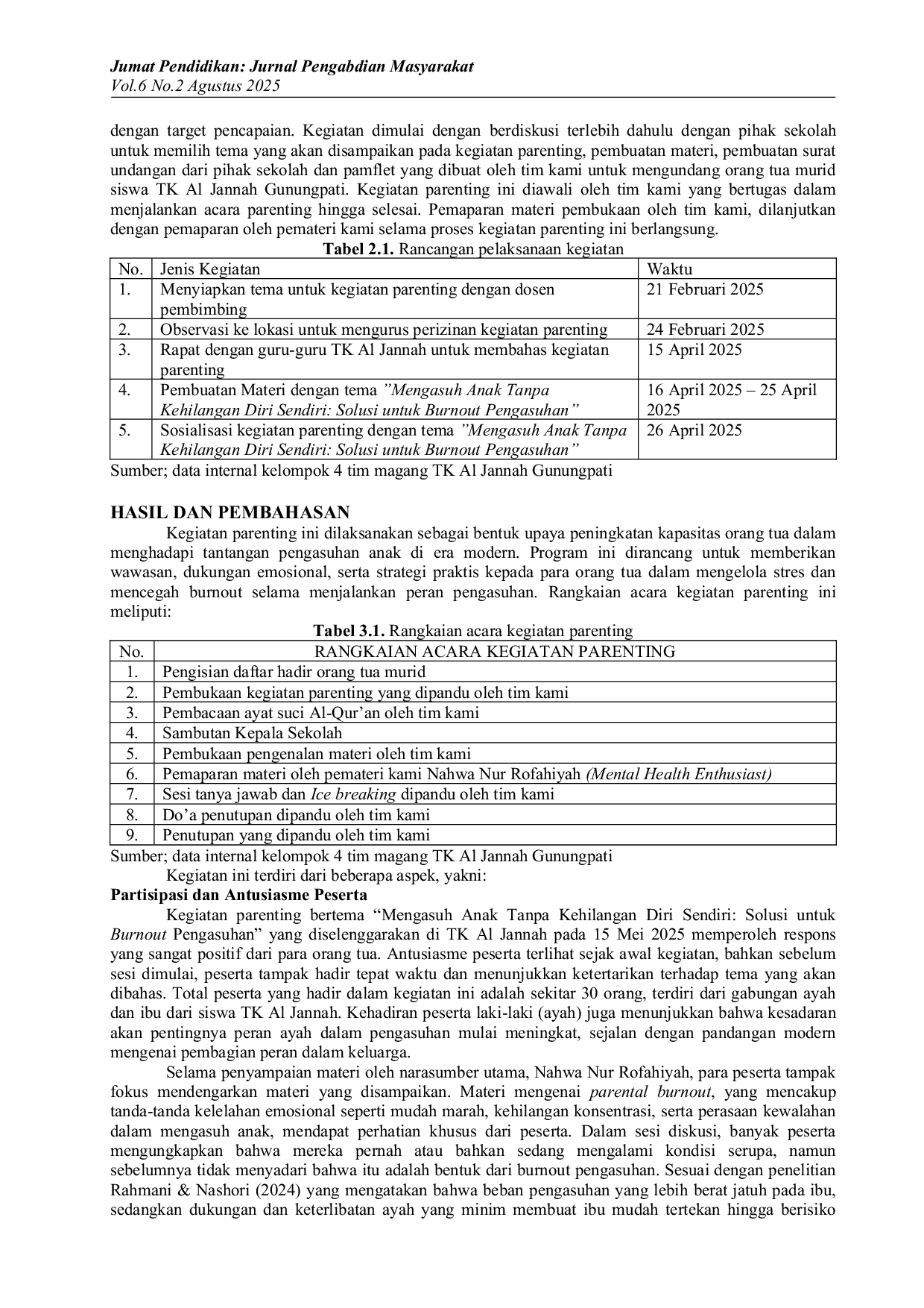 JURIS Mengasuh Anak Tanpa Kehilangan Diri Sendiri Solusi Untuk Burnout Pengasuhan