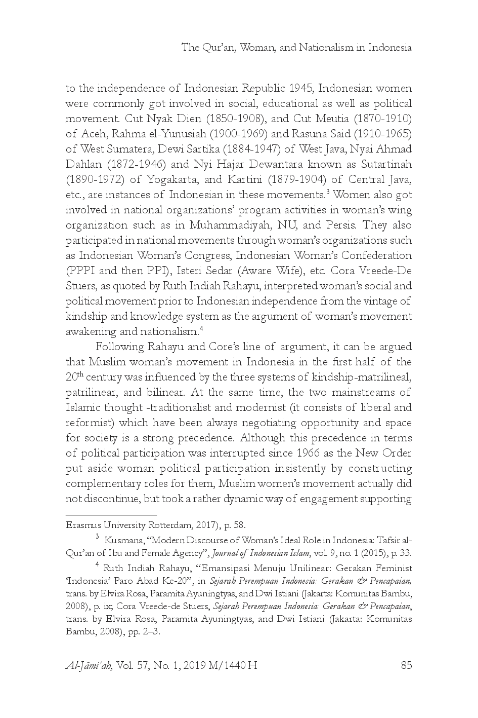 juris The Qur an Woman and Nationalism In Indonesia Ulama Perempuan s Moral Movement