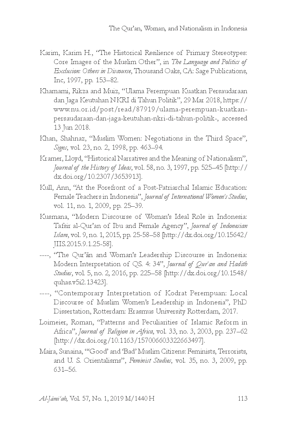 juris The Qur an Woman and Nationalism In Indonesia Ulama Perempuan s Moral Movement