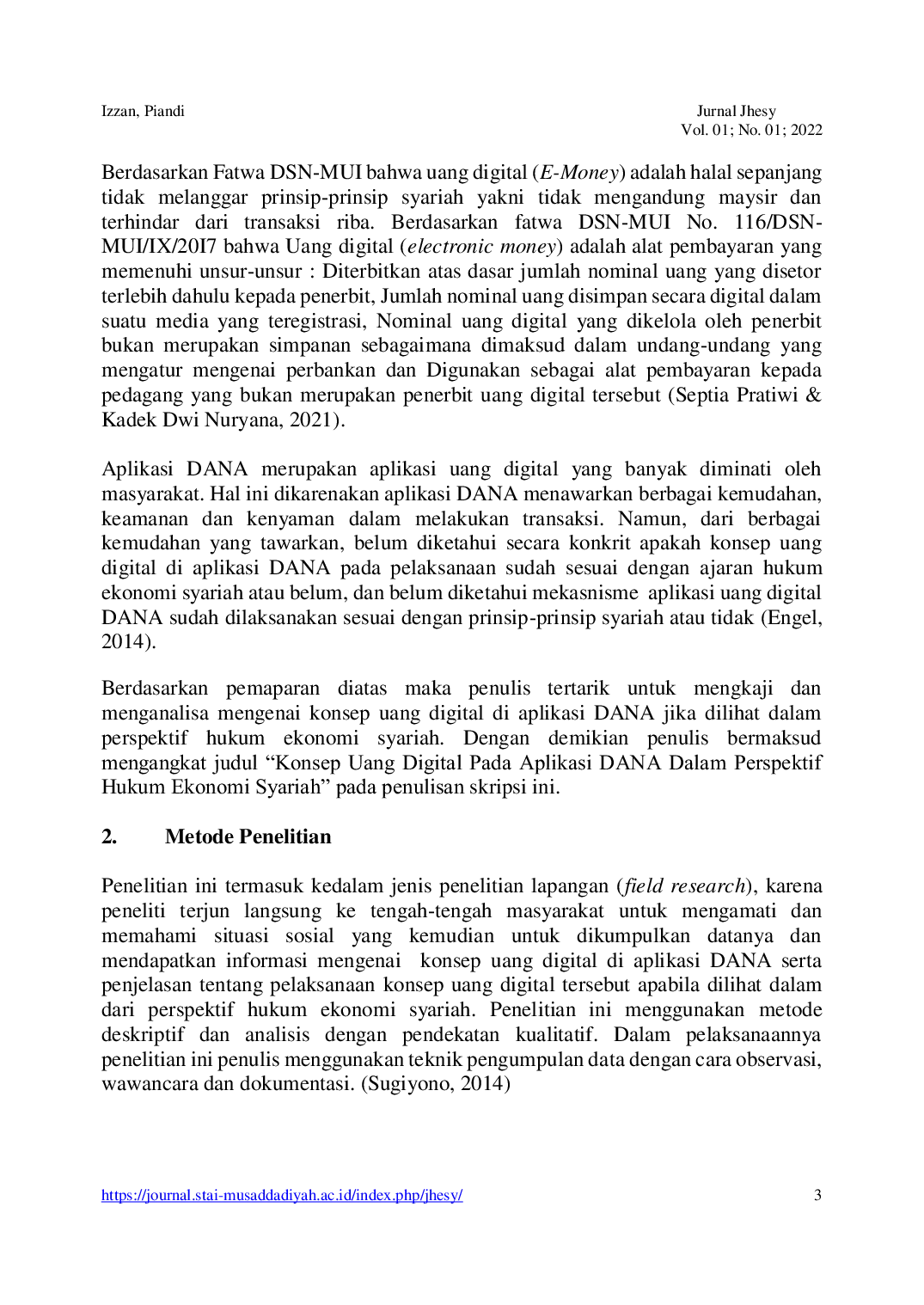 JURIS Konsep Uang Digital Di Aplikasi Dana Perspektif Hukum Ekonomi Syariah