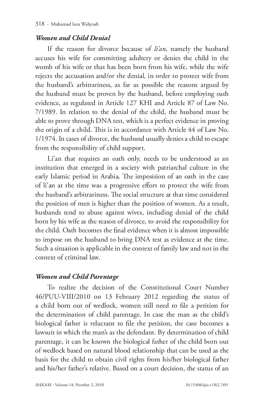 juris Women Dealing with The Law in Religious Courts