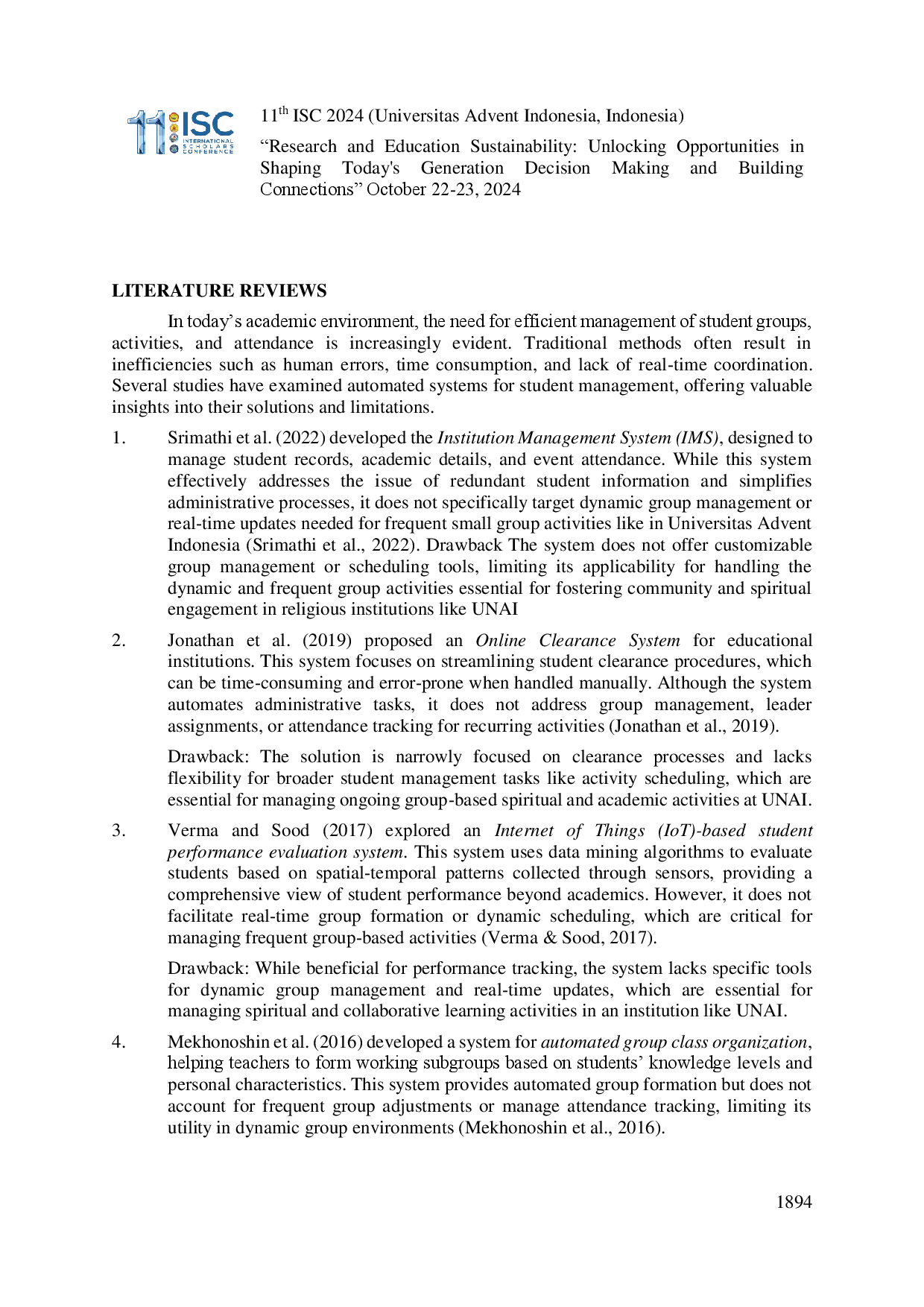 juris GOSHEN Group Management System Automating Student Grouping Activity and Attendance Management for Universitas Advent Indonesia
