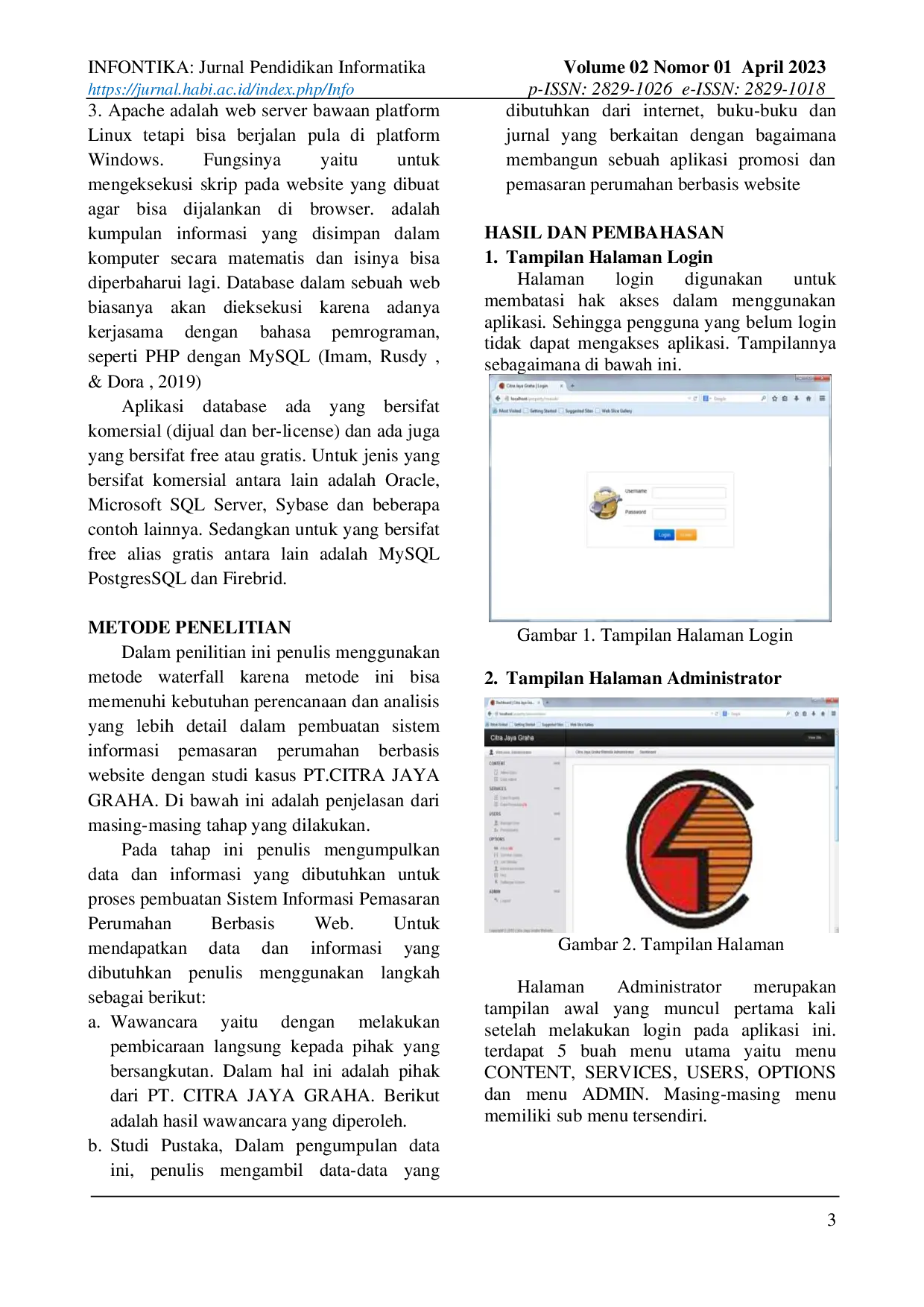 JURIS Sistem Informasi Pemasaran Perumahan Berbasis Web