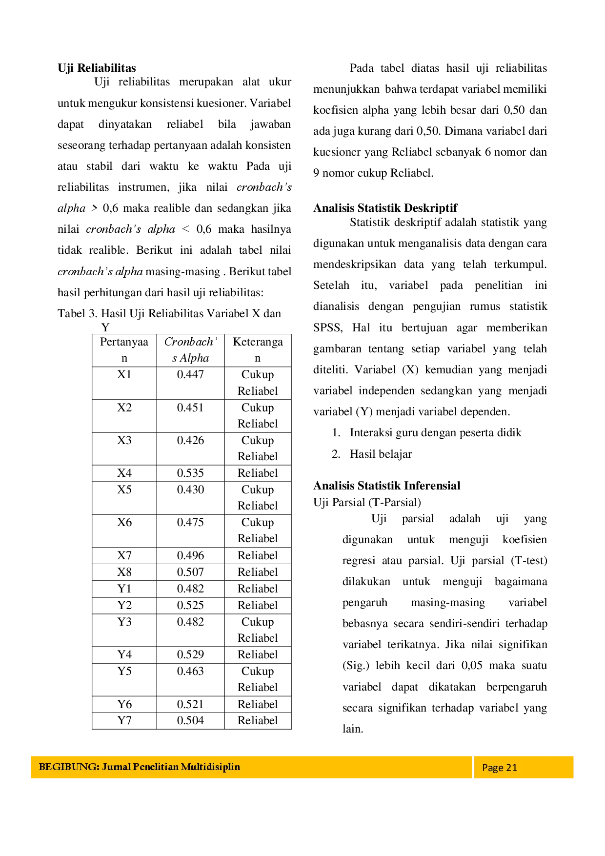 juris Pengaruh Pembelajaran Terhadap Hasil Belajar Siswa Interaksi Guru Dengan Peserta Didik Dalam