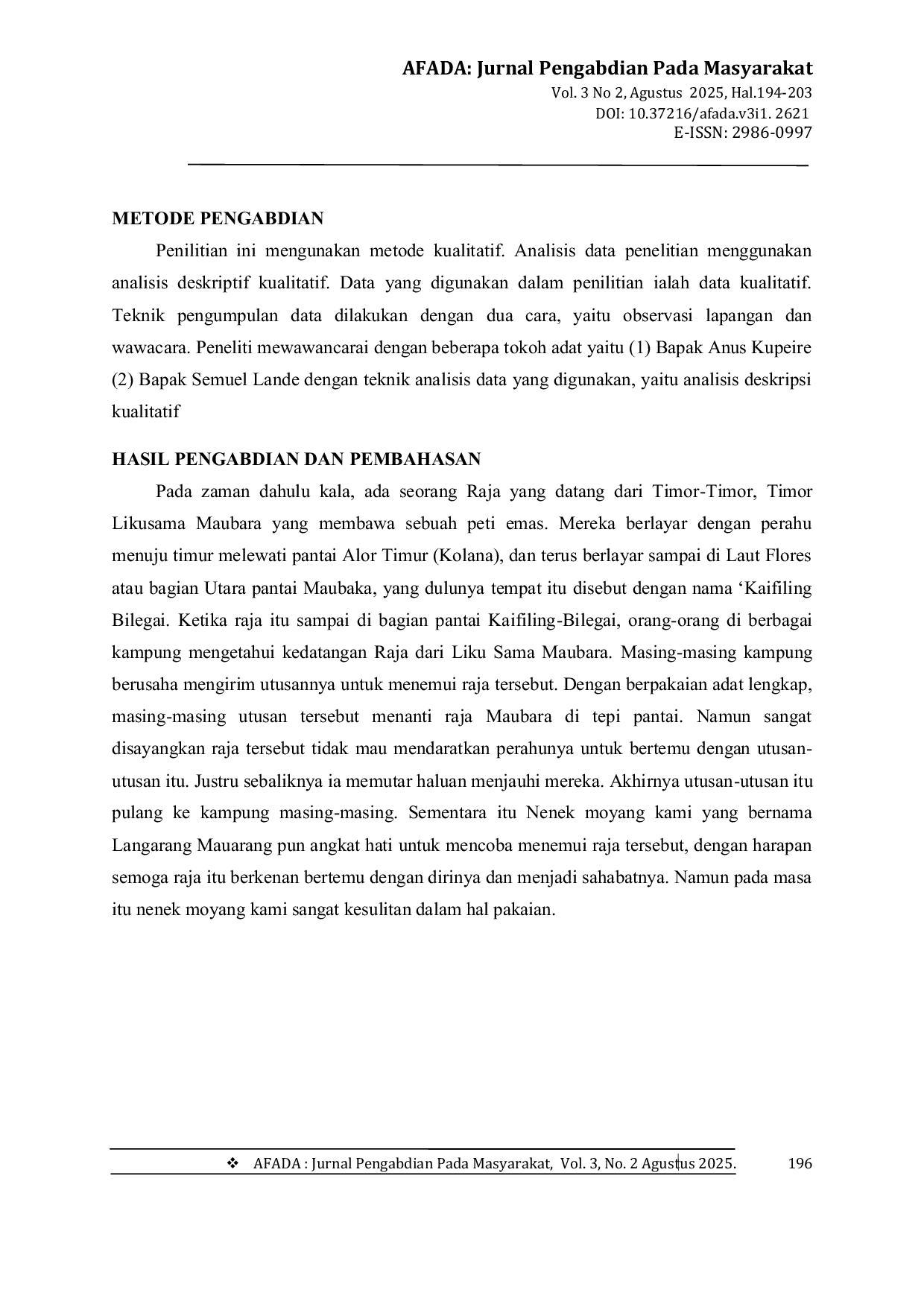 JURIS Sejarah Lumbung Padi Menjadi Batu Di Kampung Alata Desa Kenarimbala Kecamatan Alor Timur Laut Kabupaten Alor