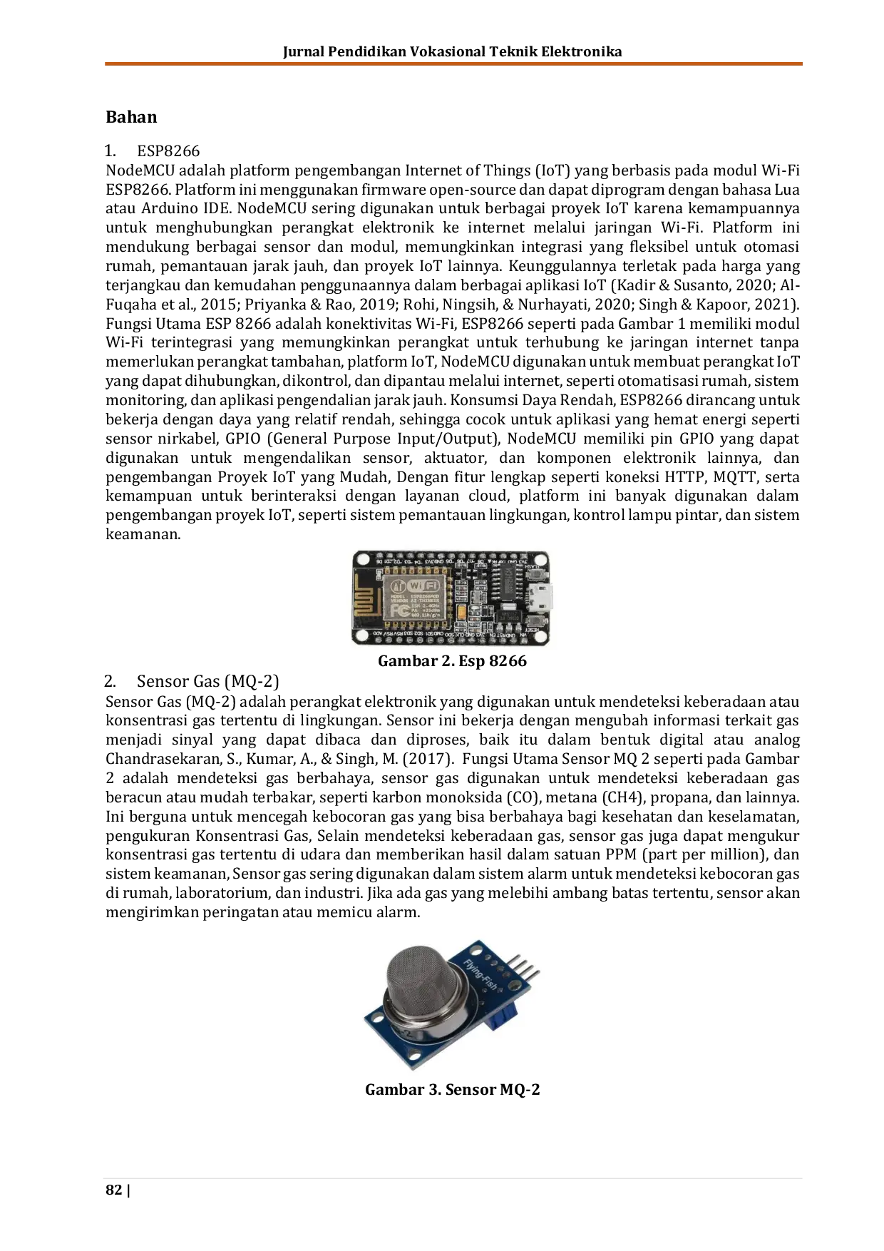 JURIS Sistem Pendeteksi Kebocoran Gas dan Kebakaran Menggunakan Node MCU ESP 8266 dengan Notifikasi Telegram