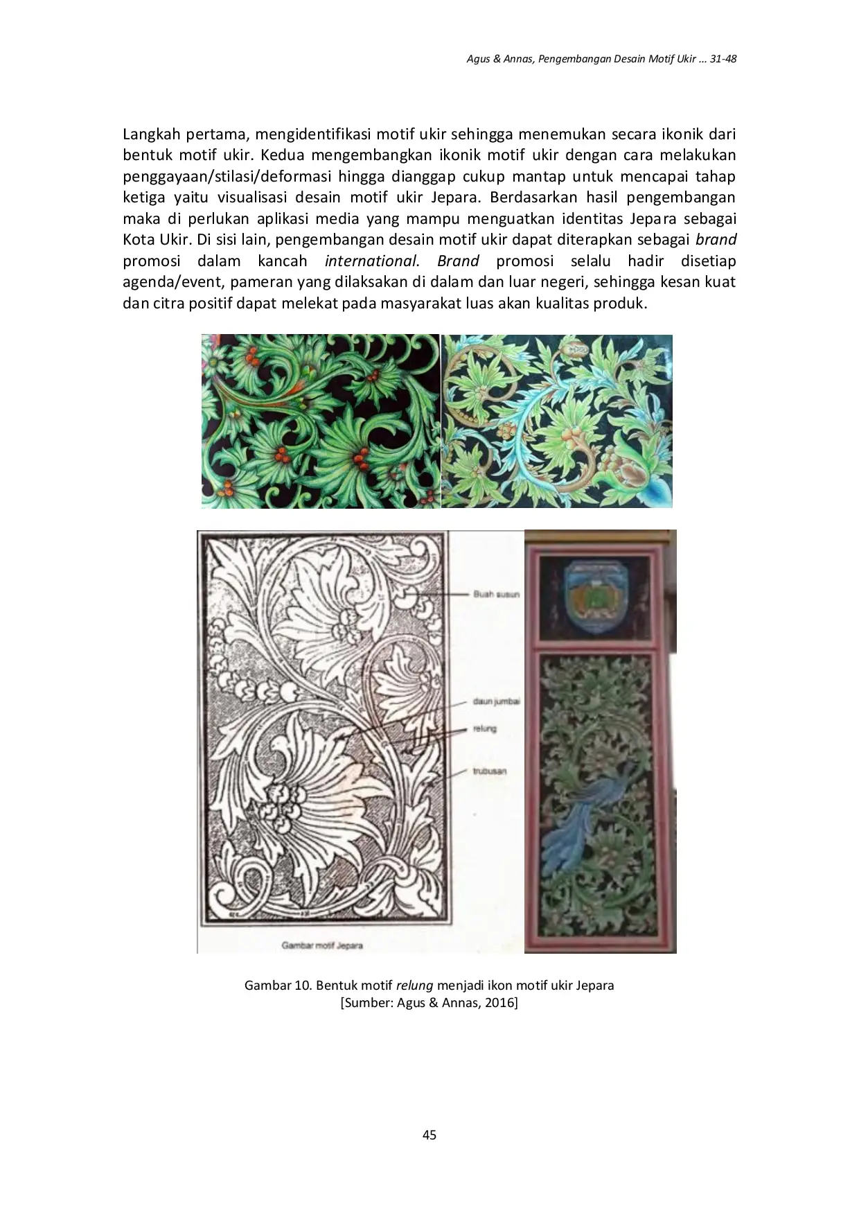 JURIS Pengembangan Desain Motif Ukir untuk Aktualisasi Identitas Jepara sebagai Kota Ukir