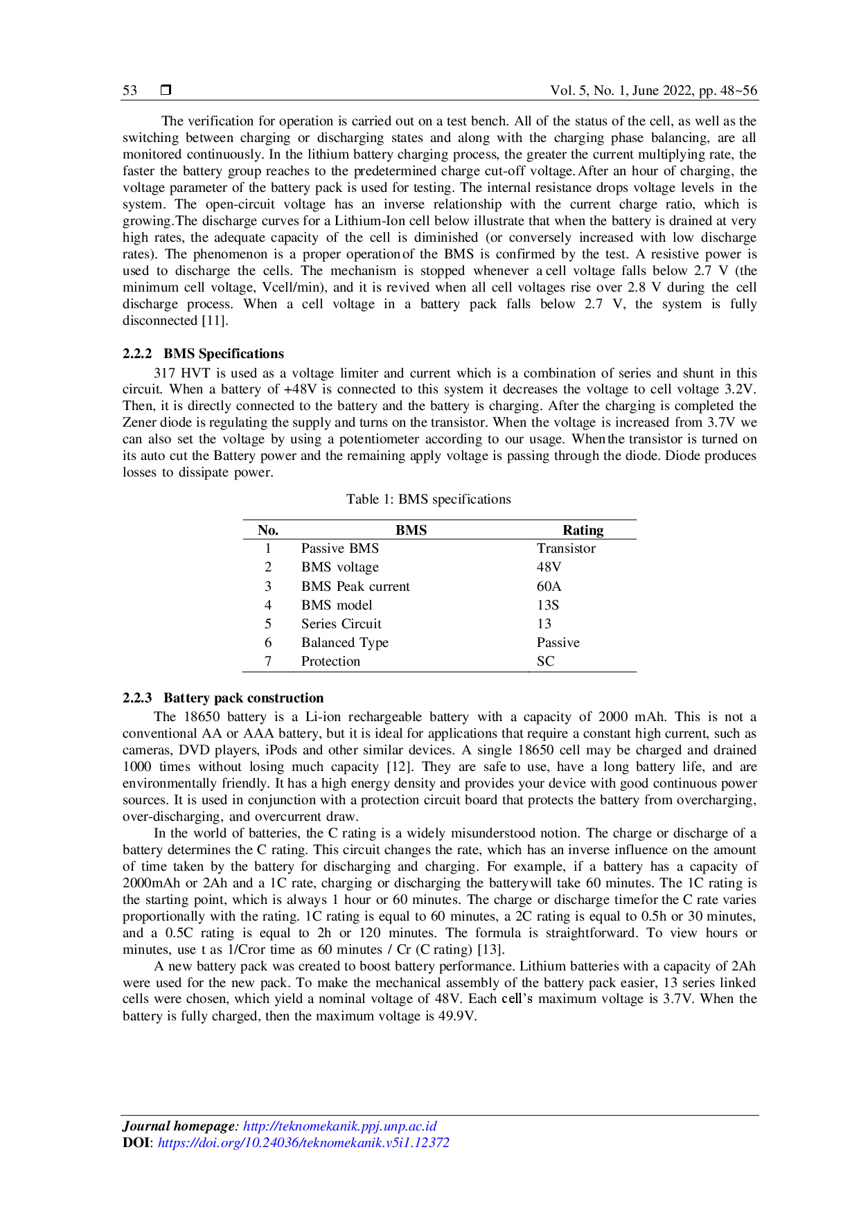 juris Development of Passive Battery Management System at TRL 4