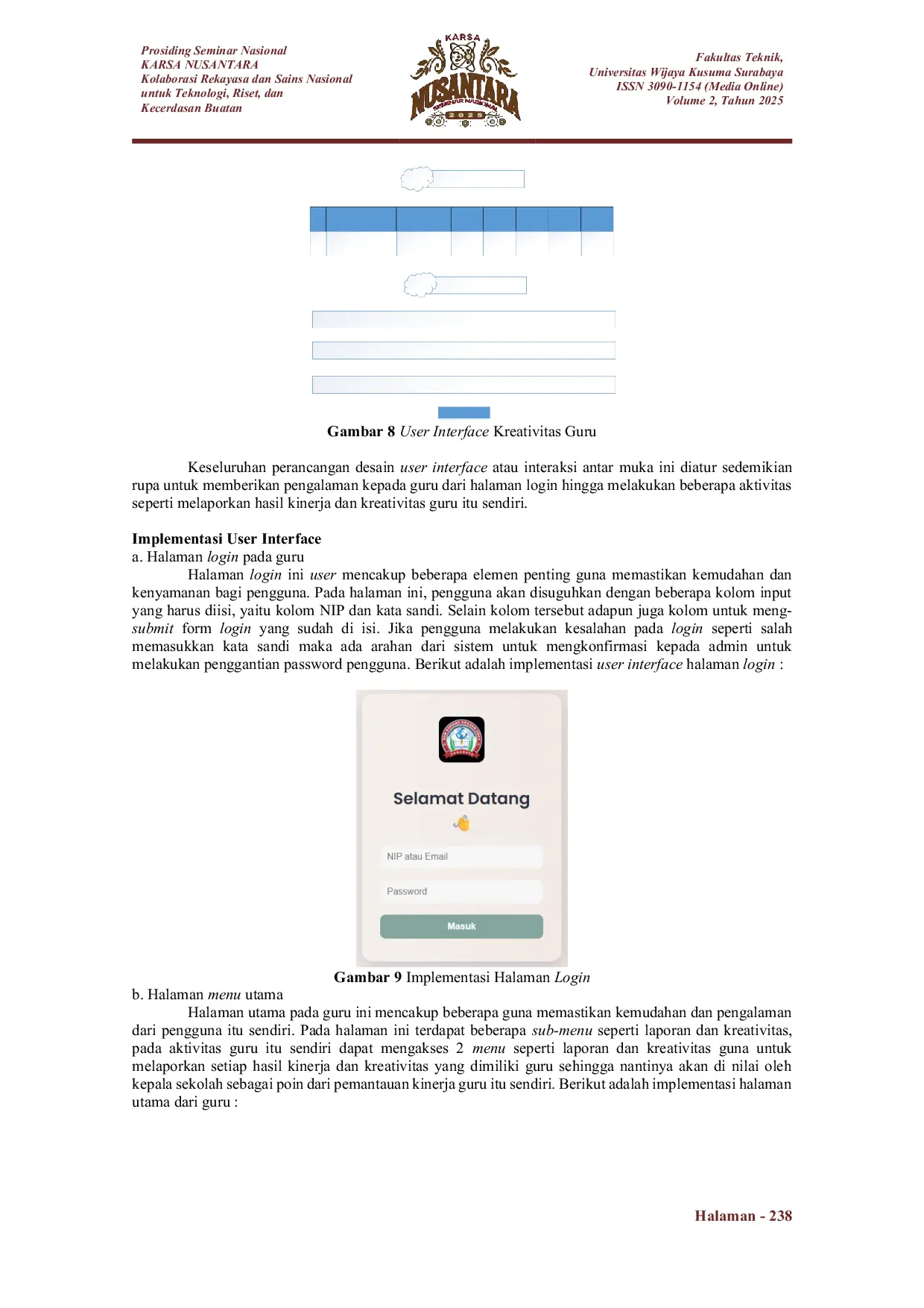 JURIS Sistem Informasi Laporan Kinerja Guru SDN Kupang Krajan Berbasis Web