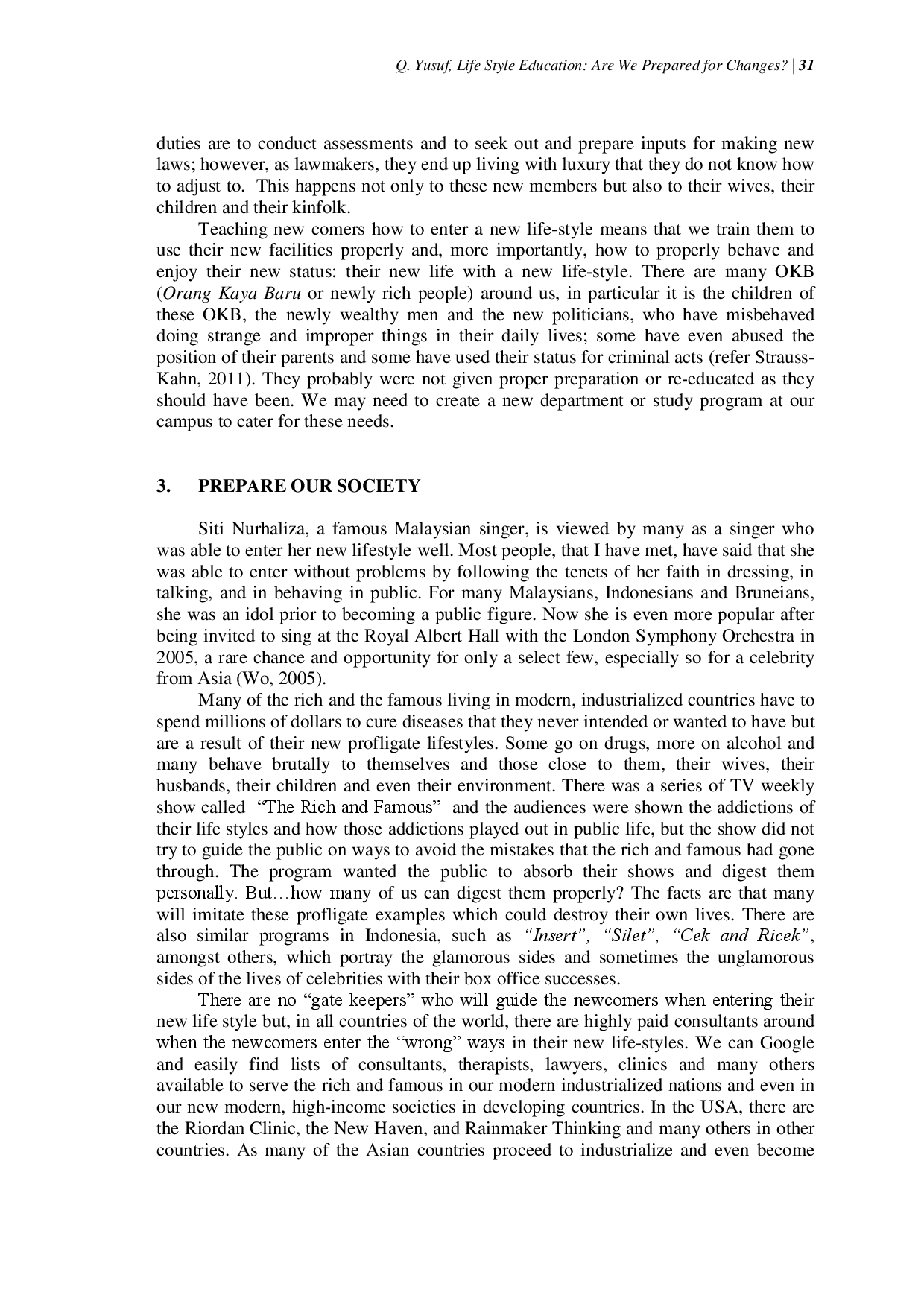 juris Life Style Education Are We Prepared for Changes