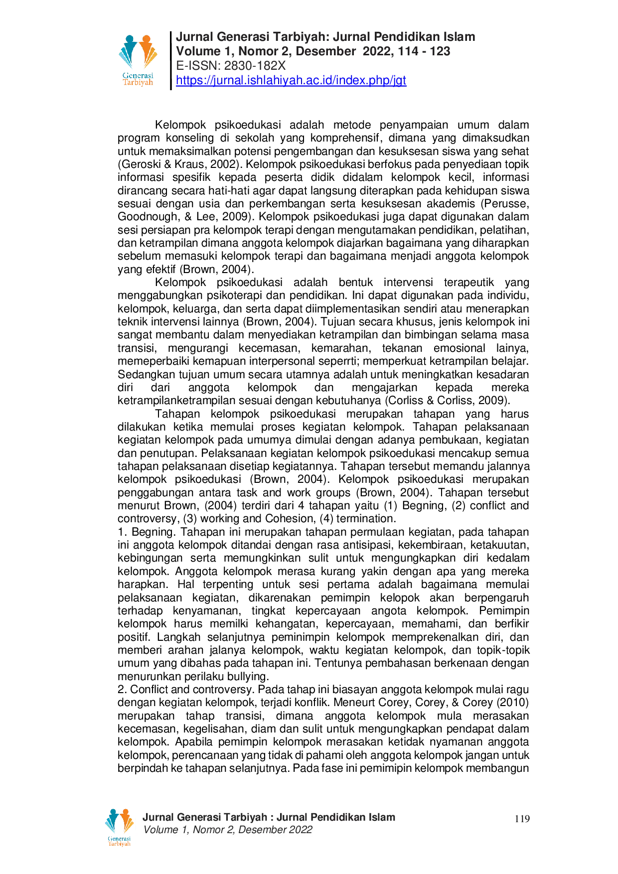 JURIS Peran Guru Bimbingan Dan Konseling Dalam Penurunan Perilaku Bullying Dengan Pendekatan Psikoedukasi