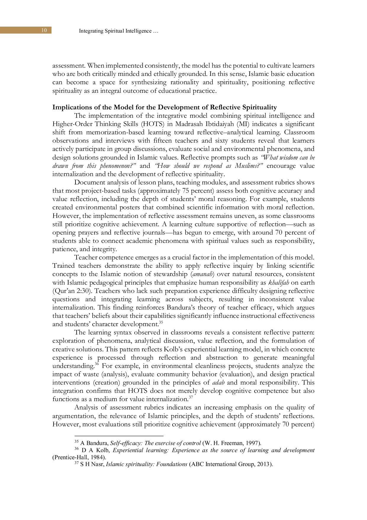 JURIS Integrating Spiritual Intelligence And Higher Order Thinking Skills In Islamic Early Childhood Curriculum Design