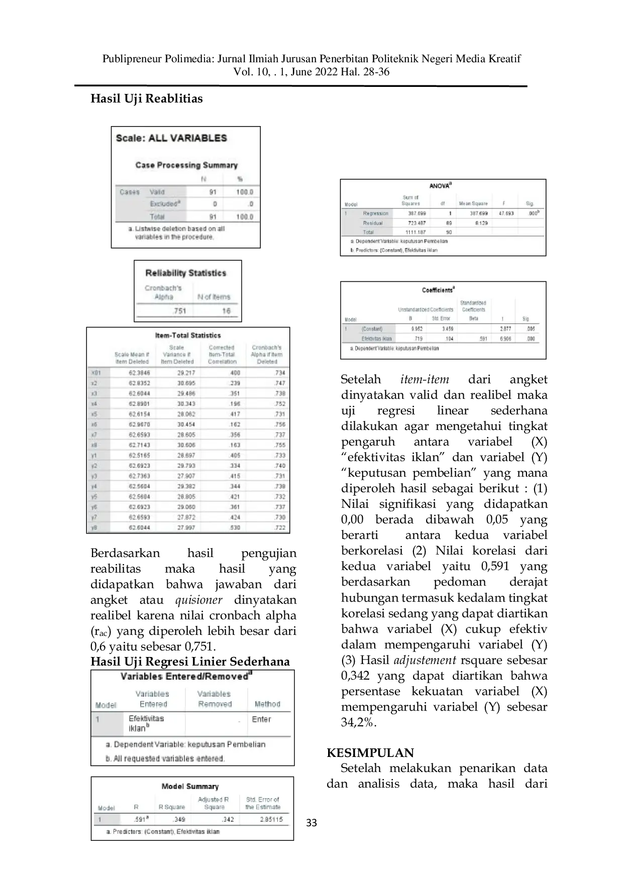 JURIS Analysis of the Effectiveness Influence of Advertisements on TV Media on the Purchase Decision of Yamaha NMAX Motorcycles
