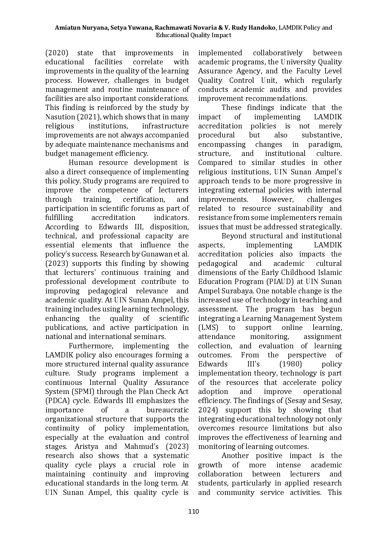 juris LAMDIK Policy and Its Impact on Education Quality