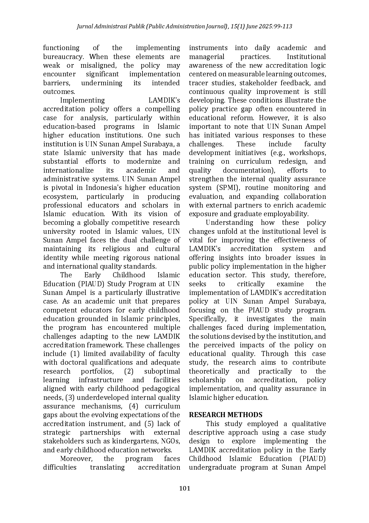 juris LAMDIK Policy and Its Impact on Education Quality