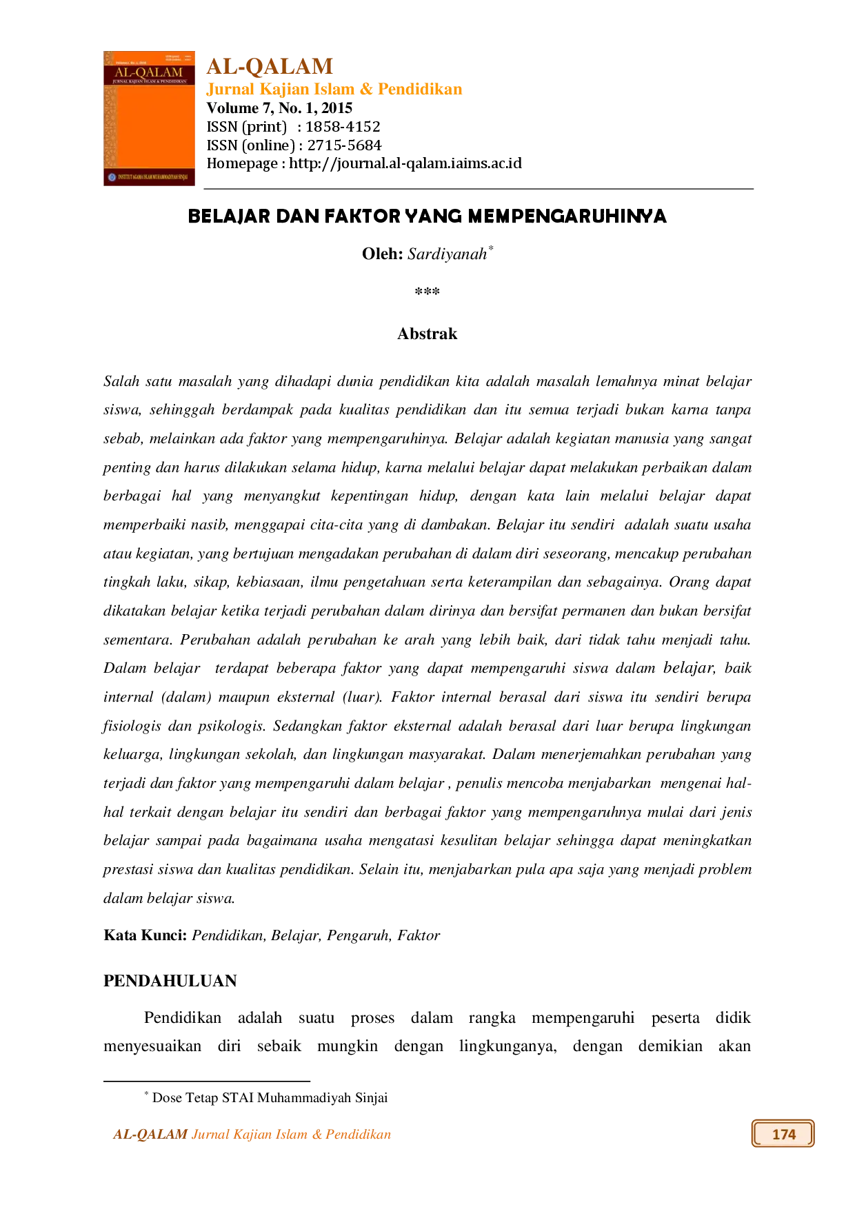 juris Belajar dan Faktor yang Mempengaruhinya