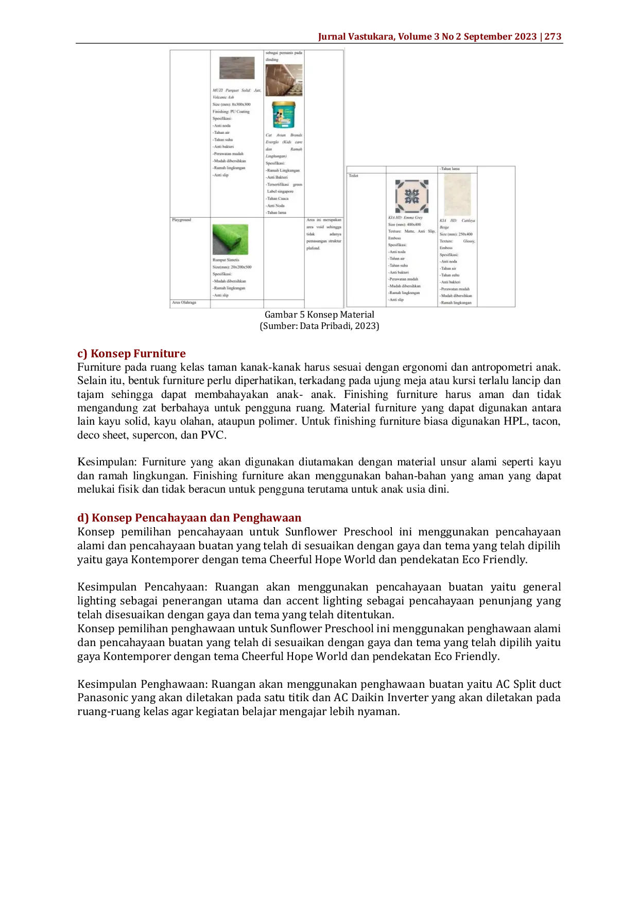 JURIS Perancangan Desain Interior Sunflower Preschool di Tangerang Selatan