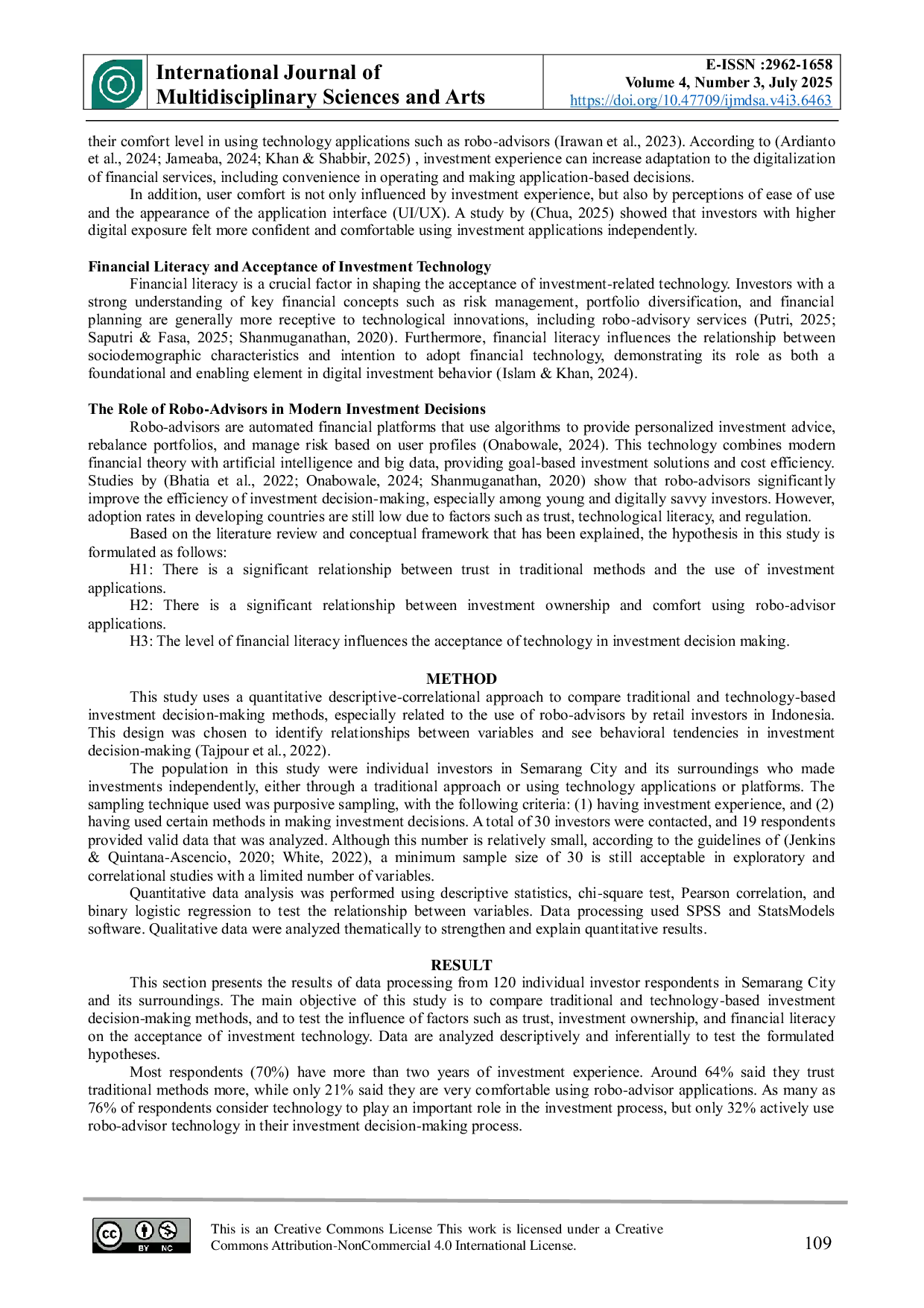 JURIS From Intuition to Automation A Comparative Study of Traditional Investment Decisions and Robo Advisory Adoption Among Retail Investors in Indonesia