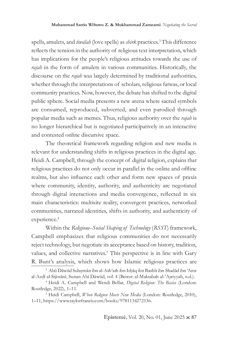 JURIS NEGOTIATING THE SACRED Rajah Orthodoxy and the Digital Reframing of Islamic Symbol