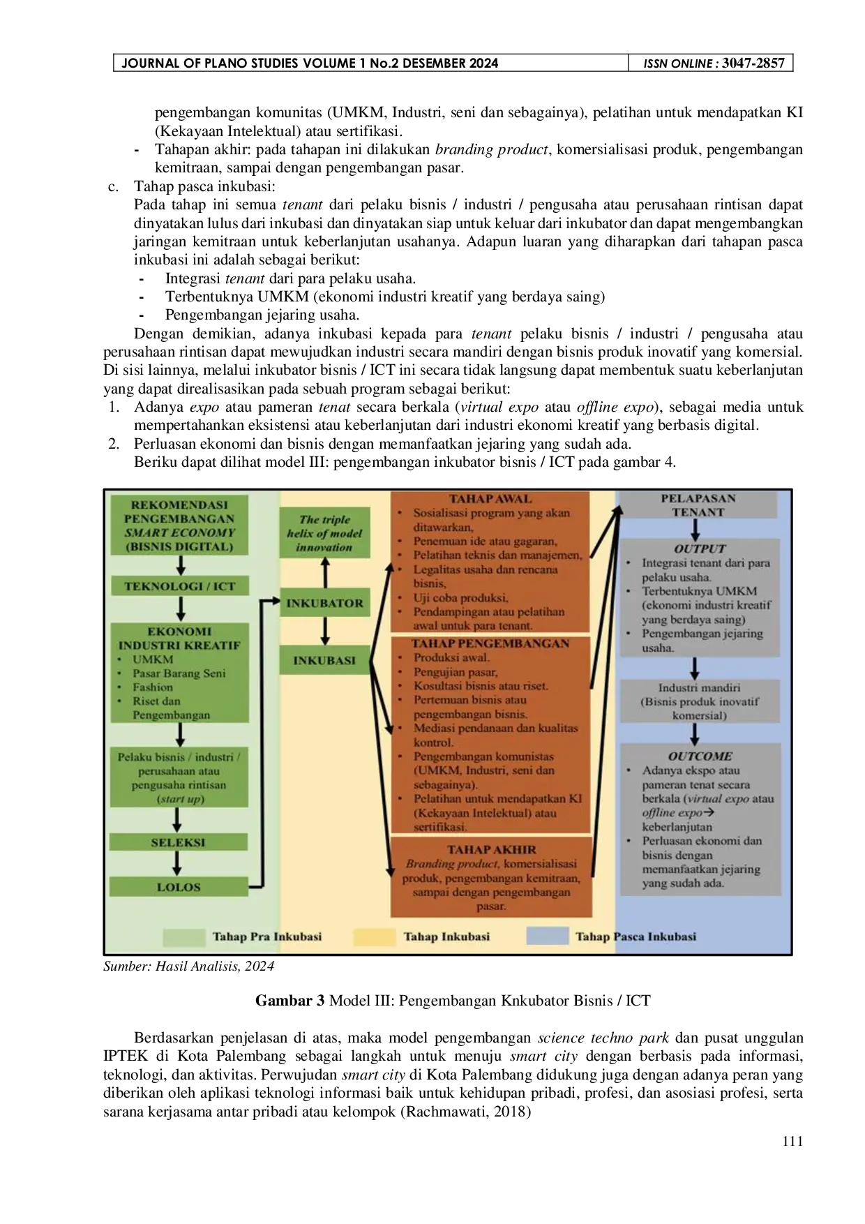 JURIS Menuju Palembang Smart City Melalui Model Perencanaan Kawasan Science Techno Park Dan Pusat Unggulan IPTEK