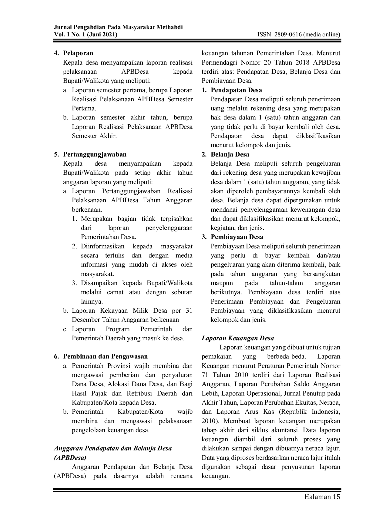 JURIS Pelatihan Akuntansi Pengelolaan Keuangan Desa