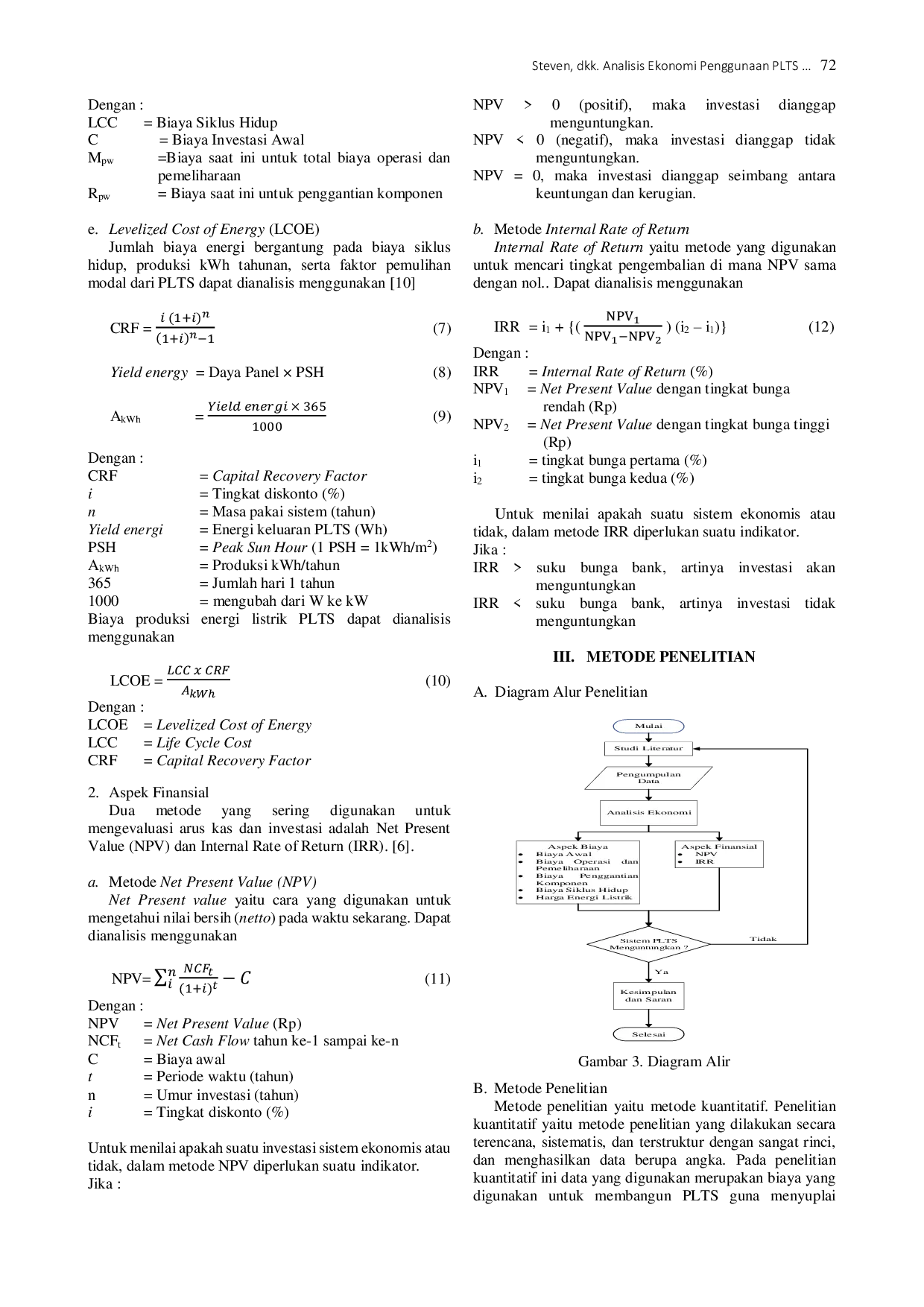 JURIS Analisis Ekonomi Penggunaan Plts Sebagai Energi Alternatif Hydrofarm Berbasis Iot